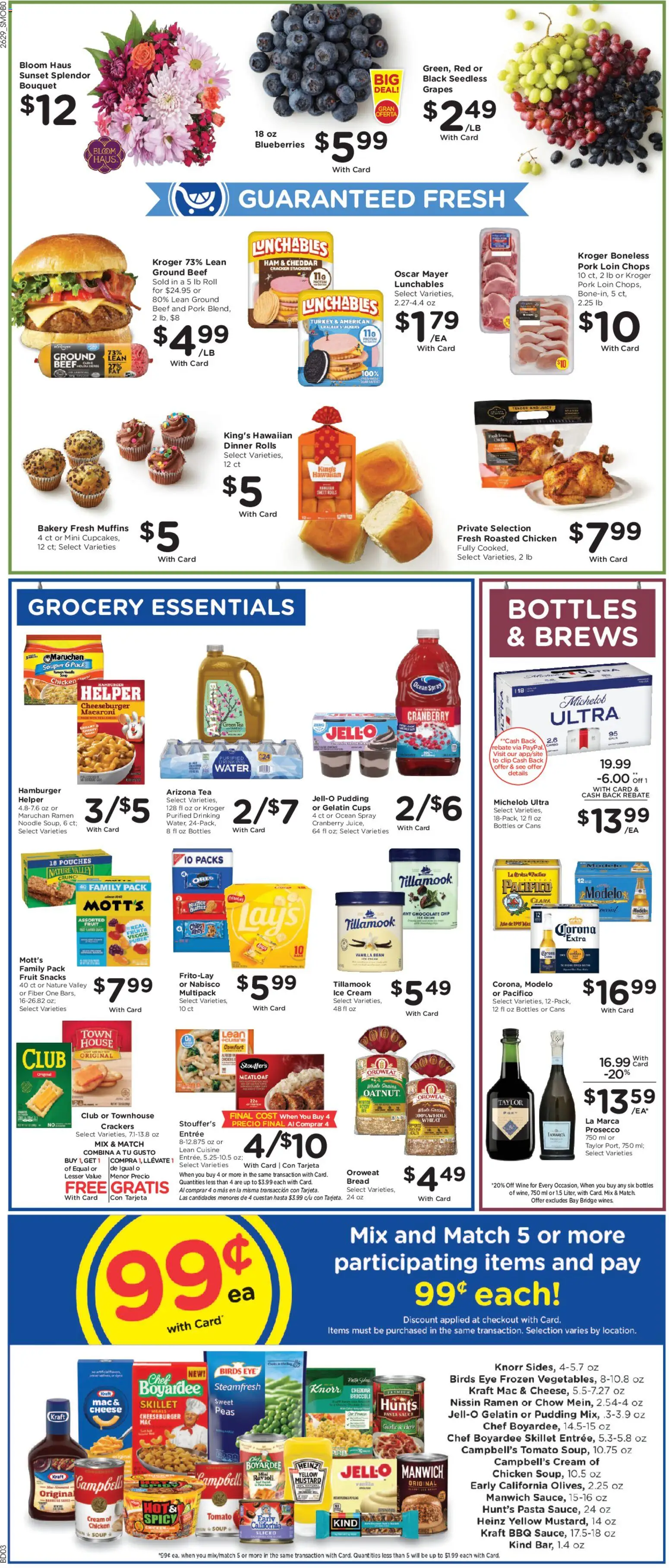 Smith's Weekly Ad - valid from 08/19/2026 | Page: 8 | Products: Pork, Grapes, Blueberries, Sheet