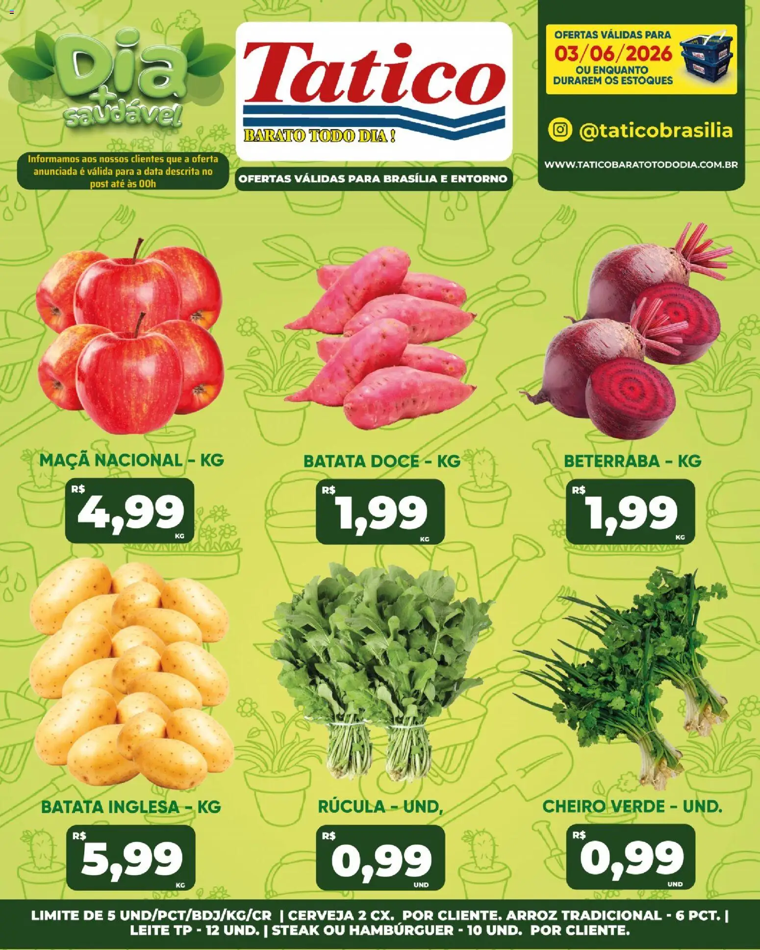 Tatico Folheto - válido de 04.06.2026 | Página: 54 | Produtos: Beterraba, Leite, Cerveja, Hambúrguer
