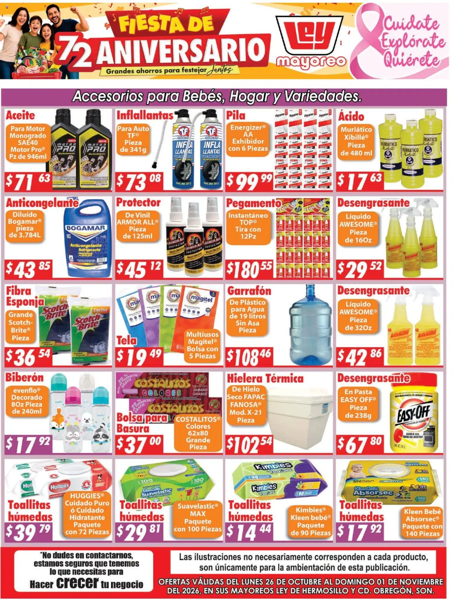 Nuevas ofertas de Casa Ley válidas en toda la República Mexicana desde el 26/10/2026. ¡Encuentra las mejores ofertas en Casa Ley folleto Hermosillo! | Página: 1
