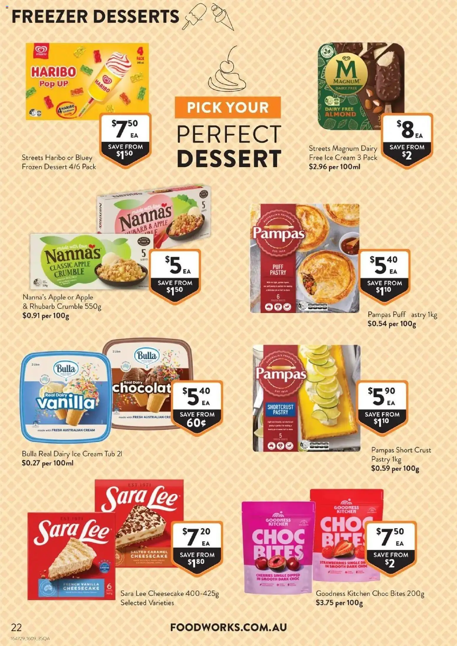 Foodworks catalogue - valid from 16/09/2026 | Page: 22 | Products: Strawberries, Ice cream, Ice, Freezer