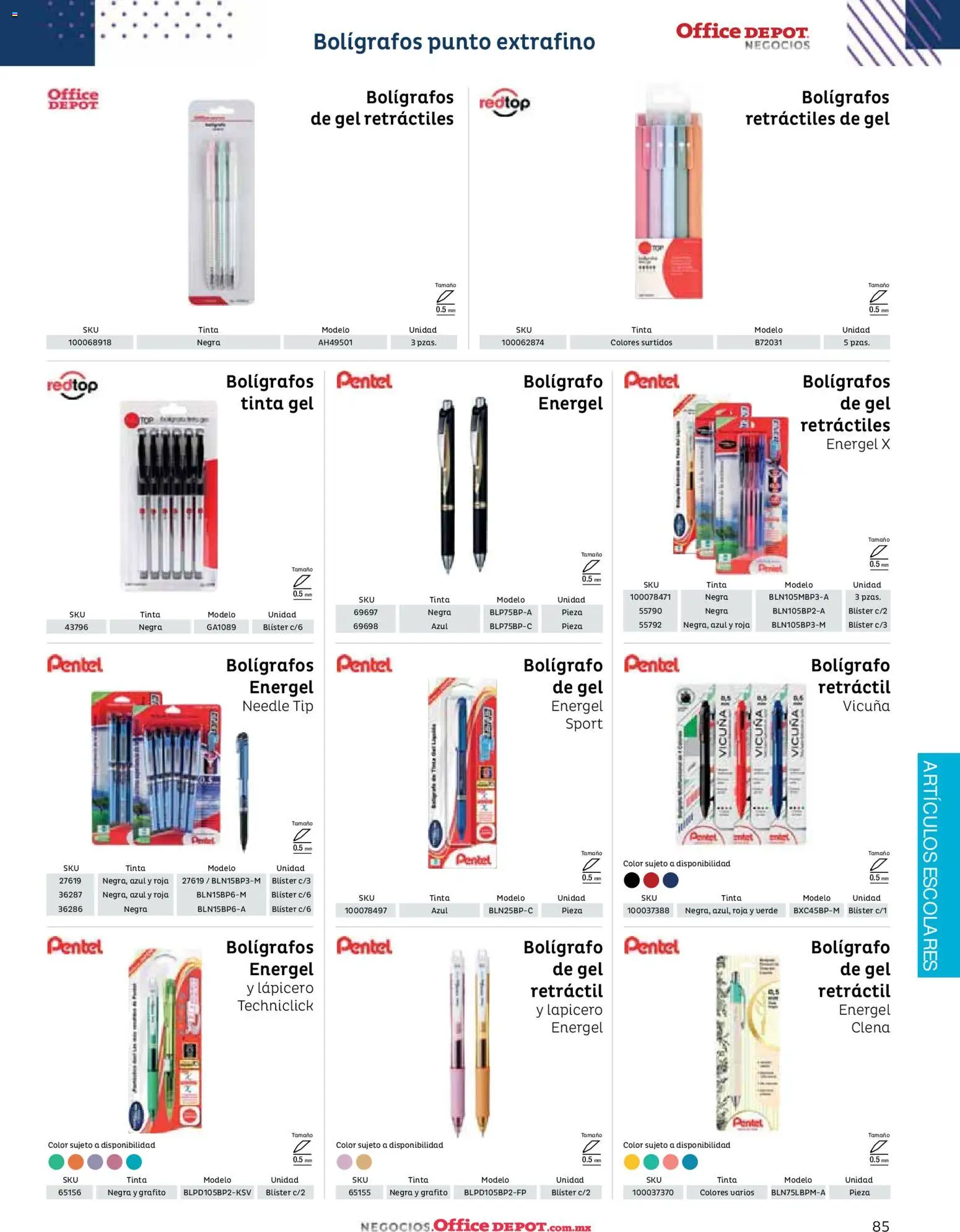 Nuevas ofertas de Office Depot válidas en toda la República Mexicana desde el 12/01/2026. ¡Encuentra las mejores ofertas en Office Depot catálogo 2026! | Página: 87