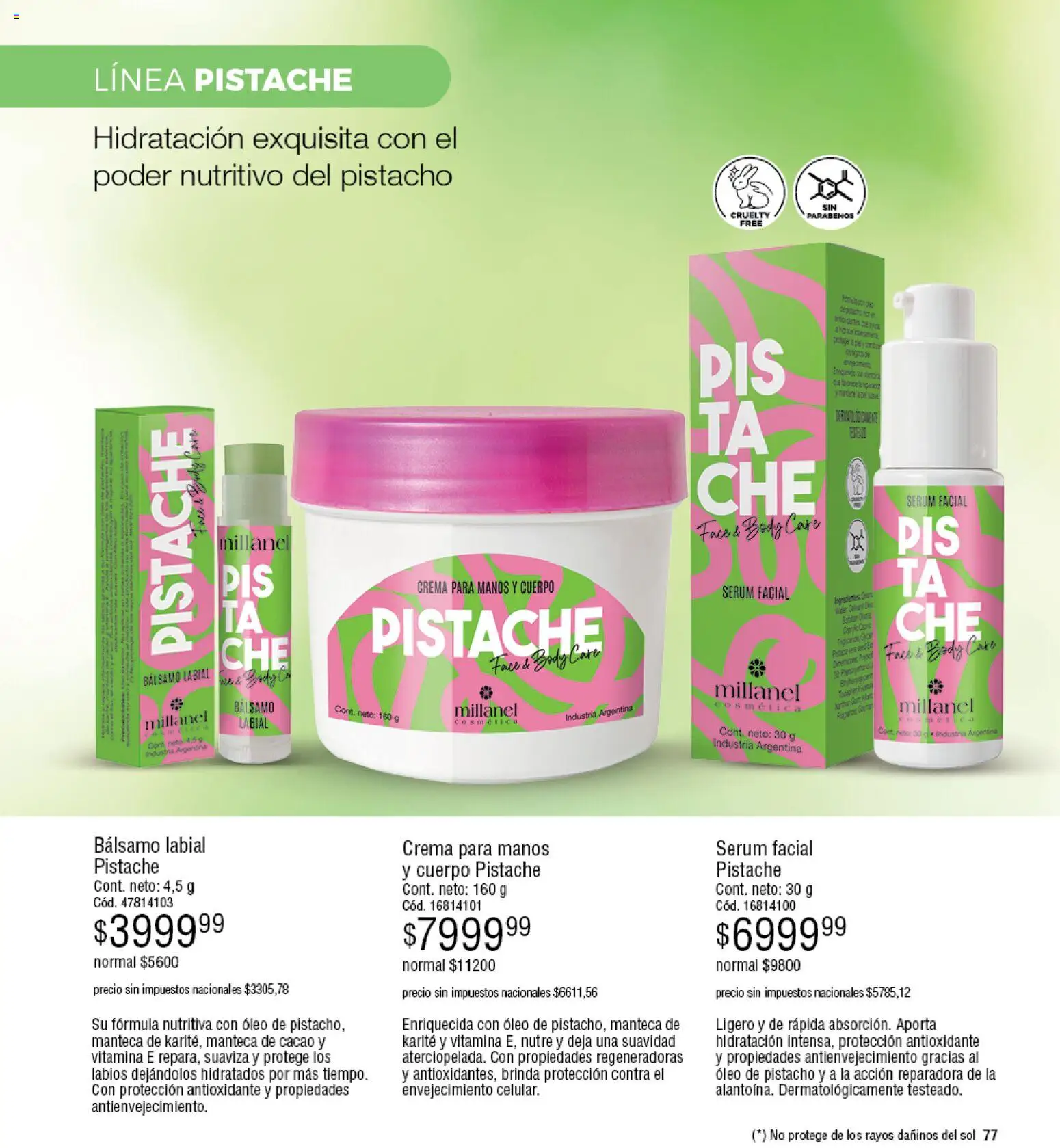 Millanel - Catálogo │ válido desde el 27.04.2026 | Página: 77 | Productos: Body, Bálsamo, Cacao, Crema