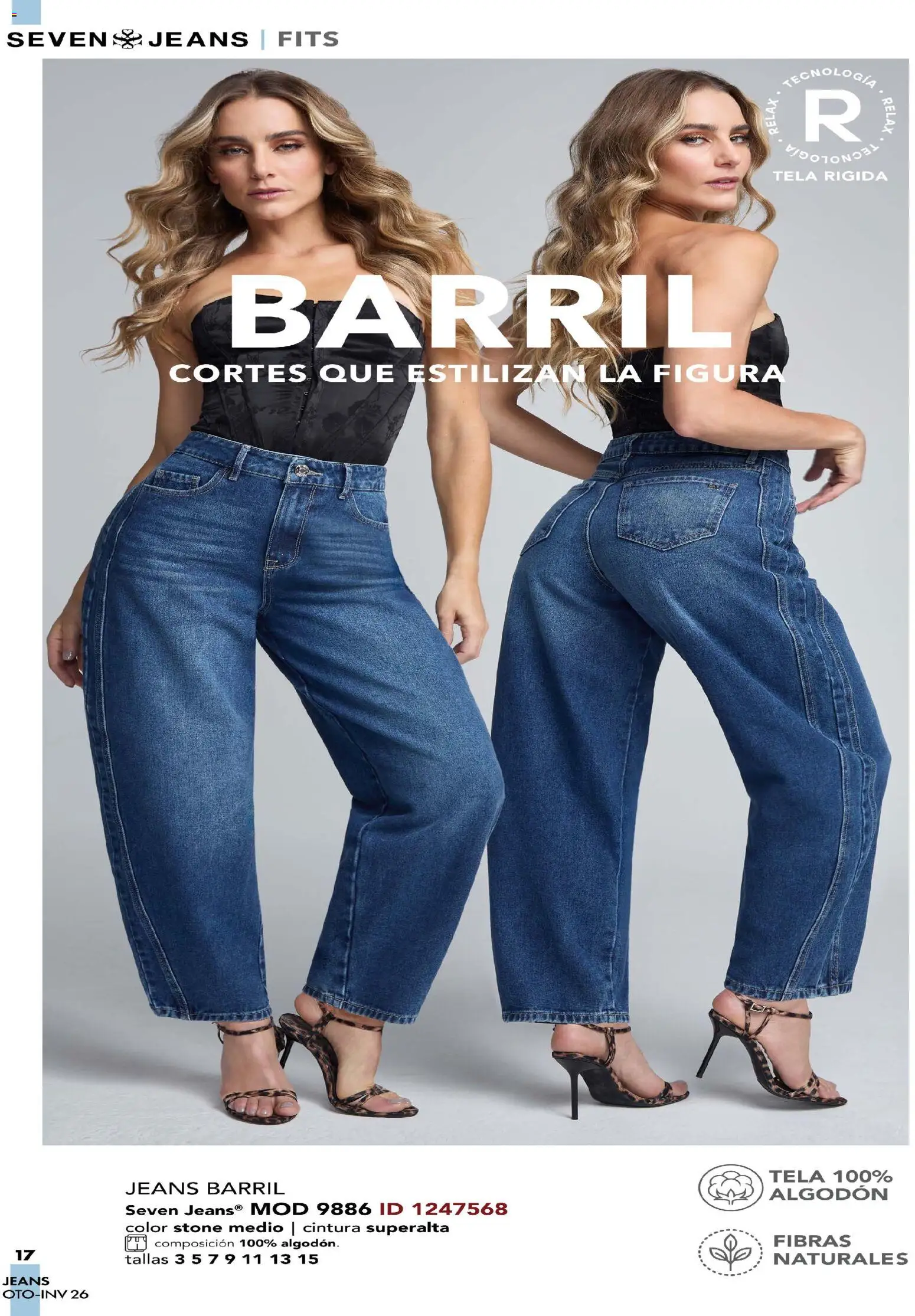 Nuevas ofertas de Price Shoes válidas en toda la República Mexicana desde el 03/08/2026. ¡Encuentra las mejores ofertas en Price Shoes catálogo Seven Jeans! | Página: 17 | Productos: Algodón