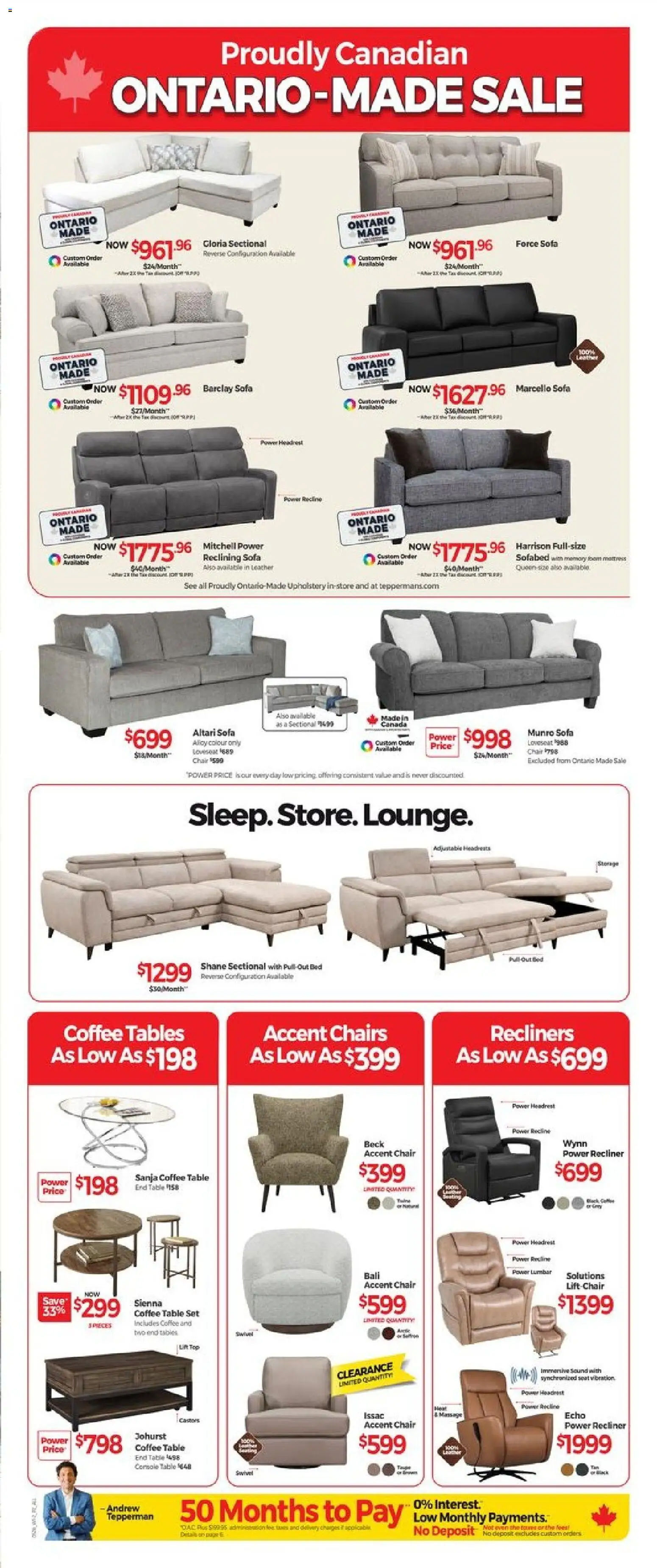 Tepperman's flyer valid from 08.05.2026 | Page: 4 | Products: Oven, Coffee table, Chair, Coffee