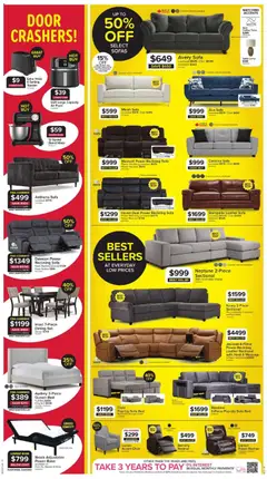 Preview of Leon's weekly flyer / circulaire from shop Leon's valid from Jul 9, 2026 | Page: 2 | Products: Sofa, Coffee table, Lamp, Coffee