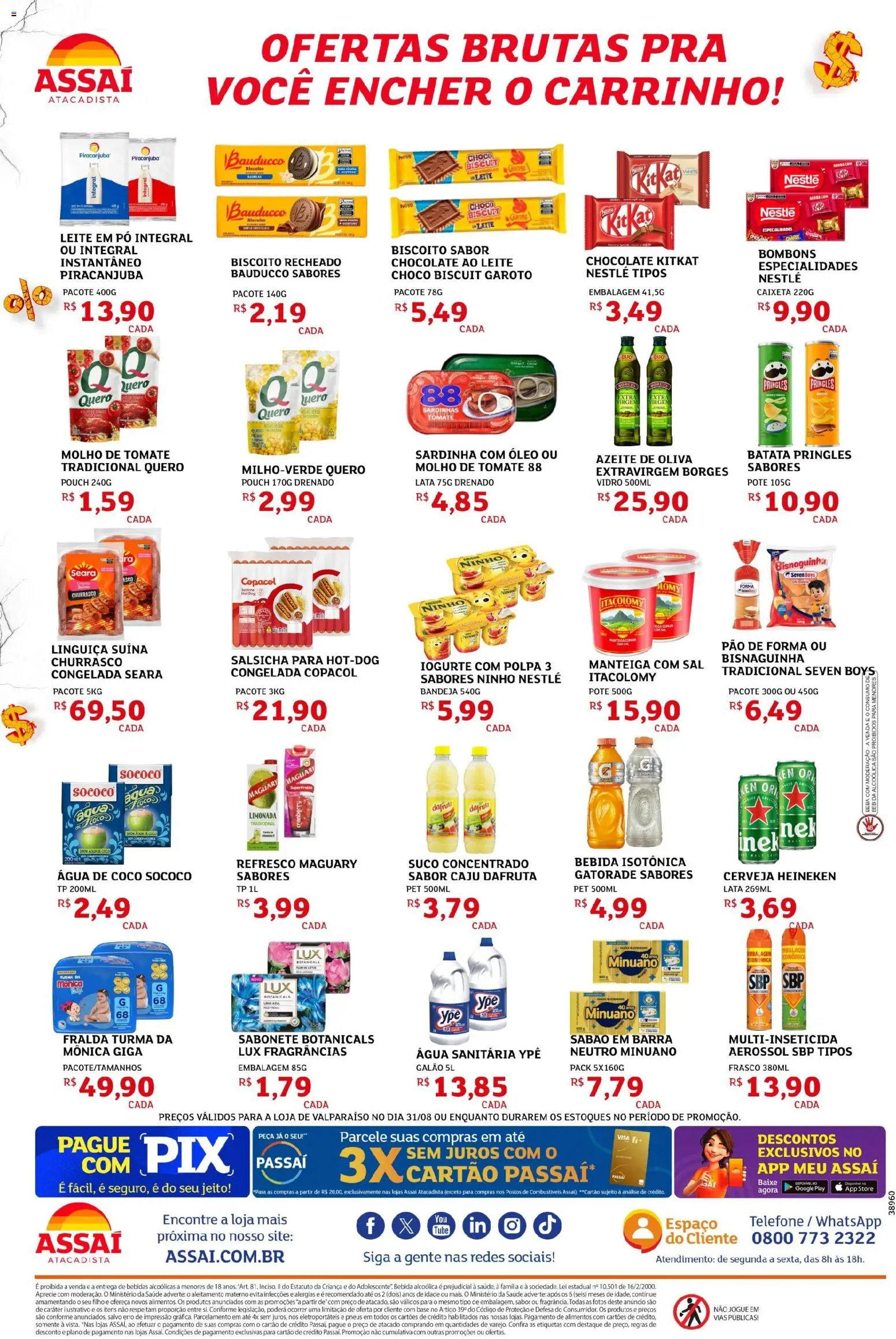 Assaí Atacadista Folheto - válido de 31/08/2026 | Página: 2 | Produtos: Cranberry, Especialidades, Linguiça, Manteiga