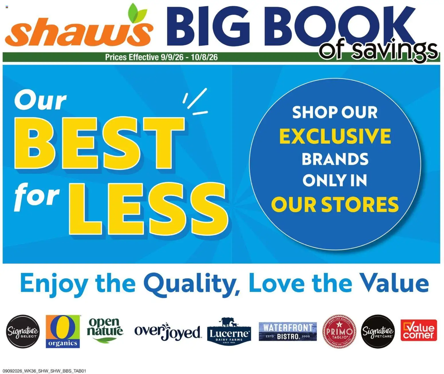 Shaw's Big Book of Savings - valid from 09/09/2026 | Page: 1