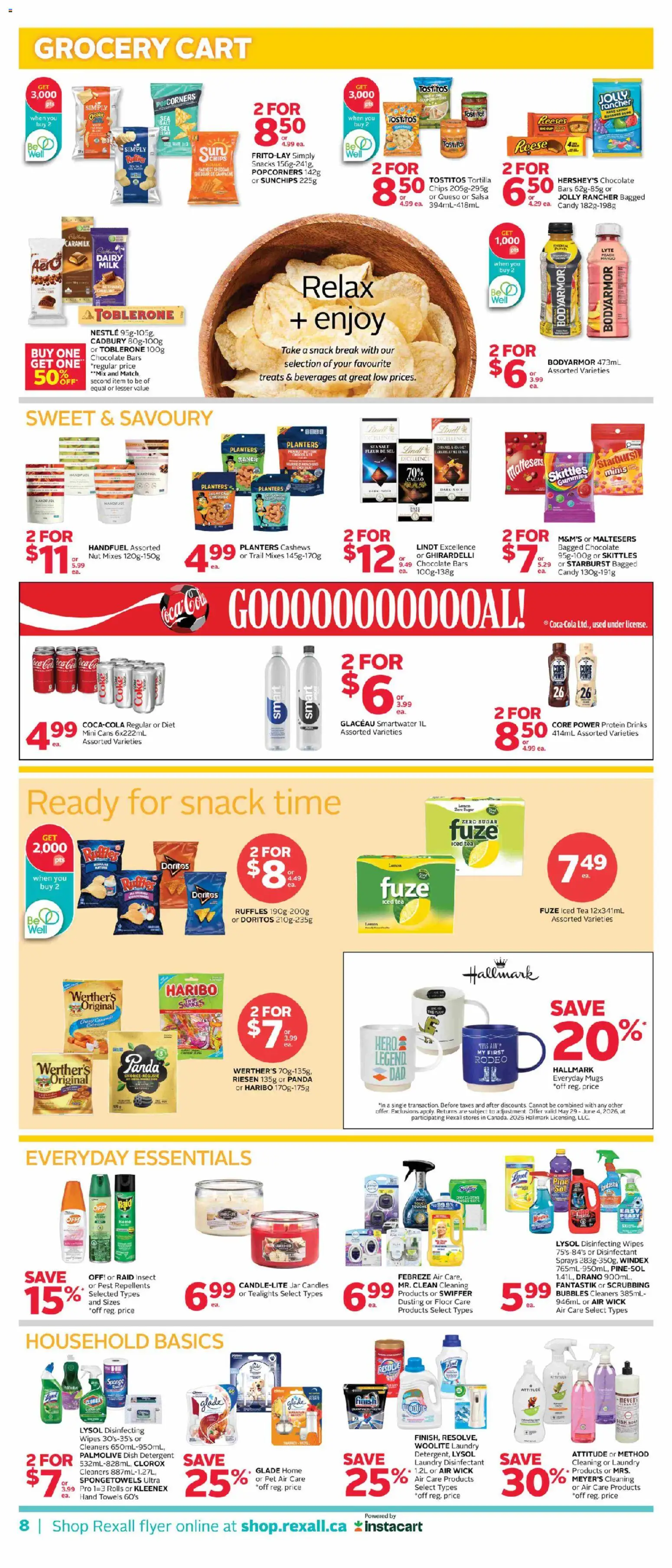 Rexall flyer valid from 29.05.2026 | Page: 19 | Products: Tea, Detergent, Milk, Chocolate