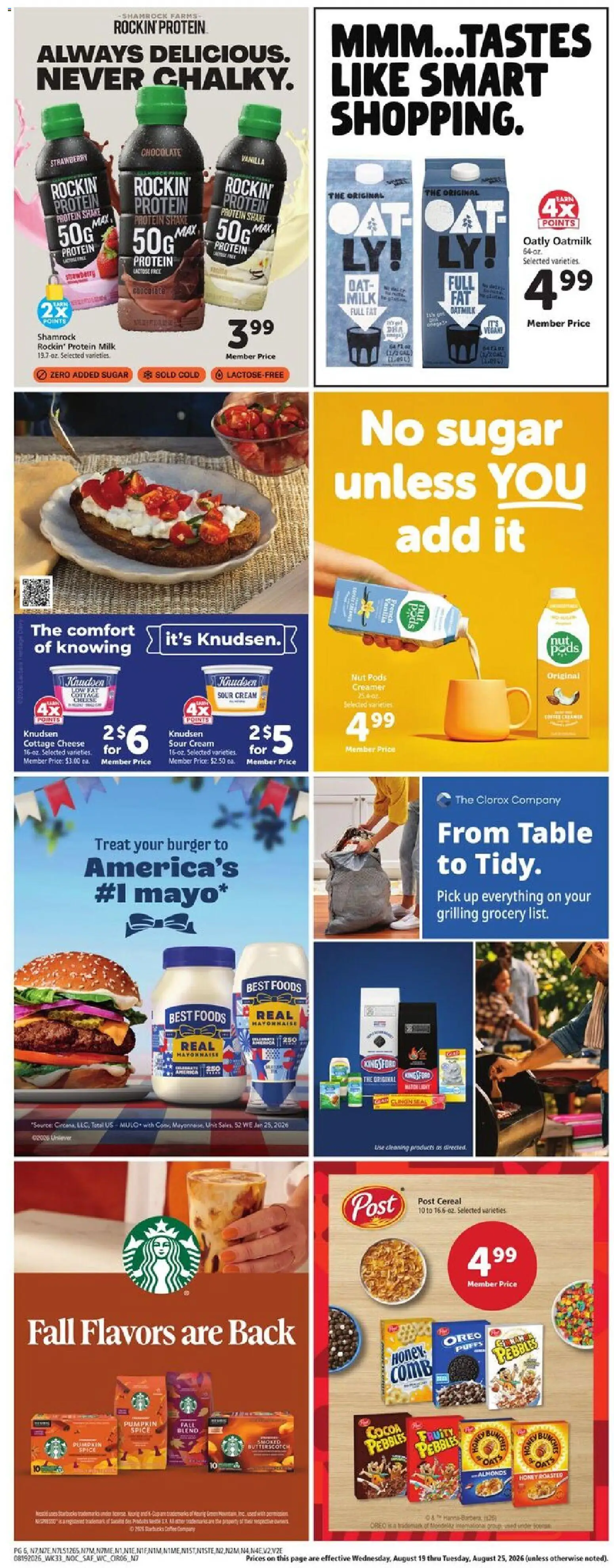 Safeway Weekly Ad - valid from 08/19/2026 | Page: 6 | Products: Table, Honey, Chocolate, Cereal