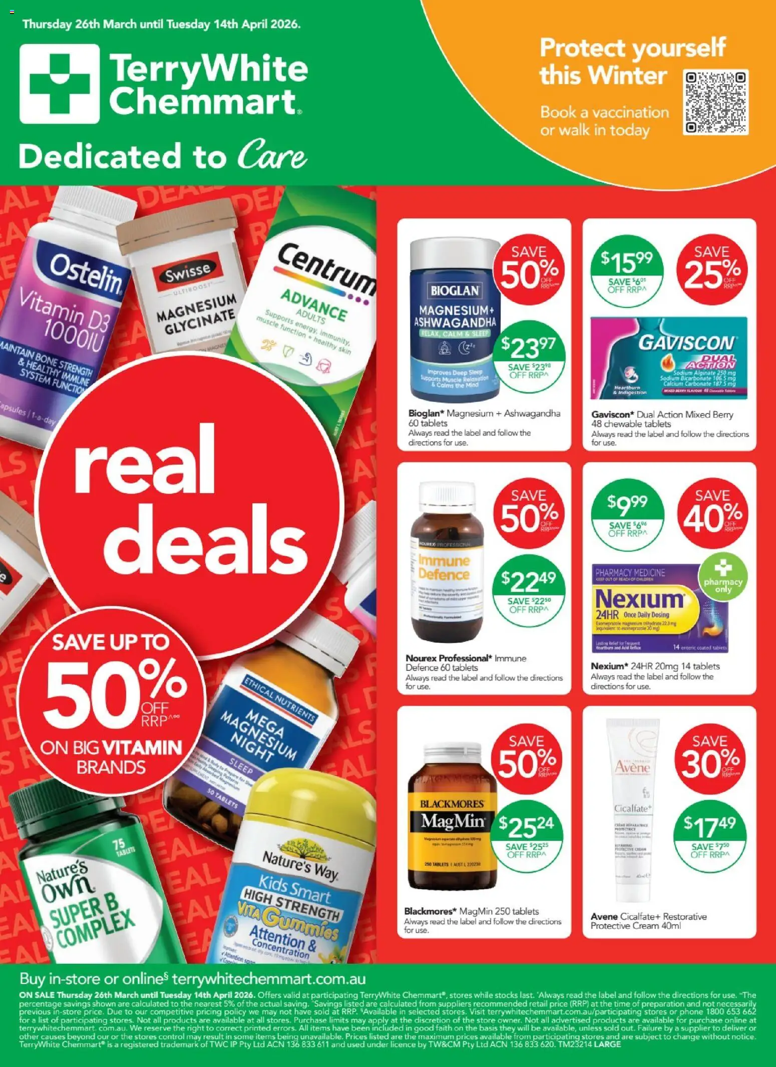 Terry White catalogue - valid from 26.03.2026 | Page: 1 | Products: Cream, Nutrients, Tablets, Vitamin