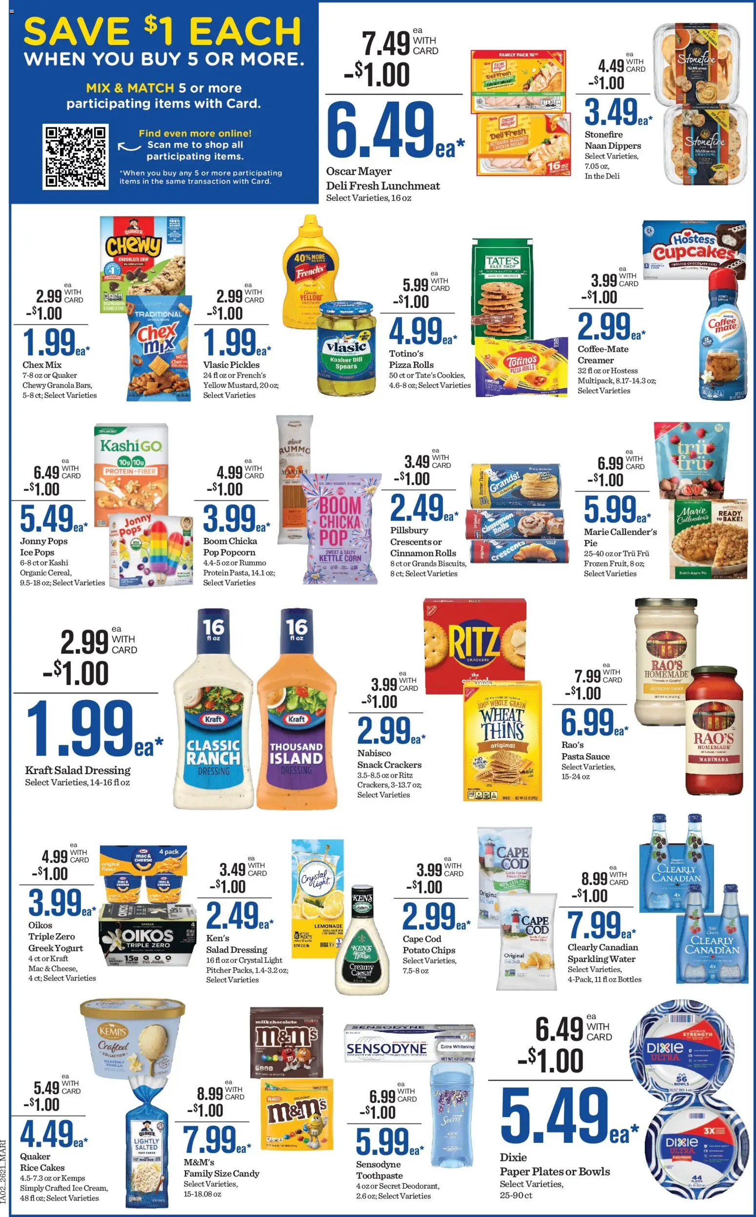 Mariano's Weekly Ad - valid from 06/24/2026 | Page: 8 | Products: Yogurt, Coffee, Pasta, Salad