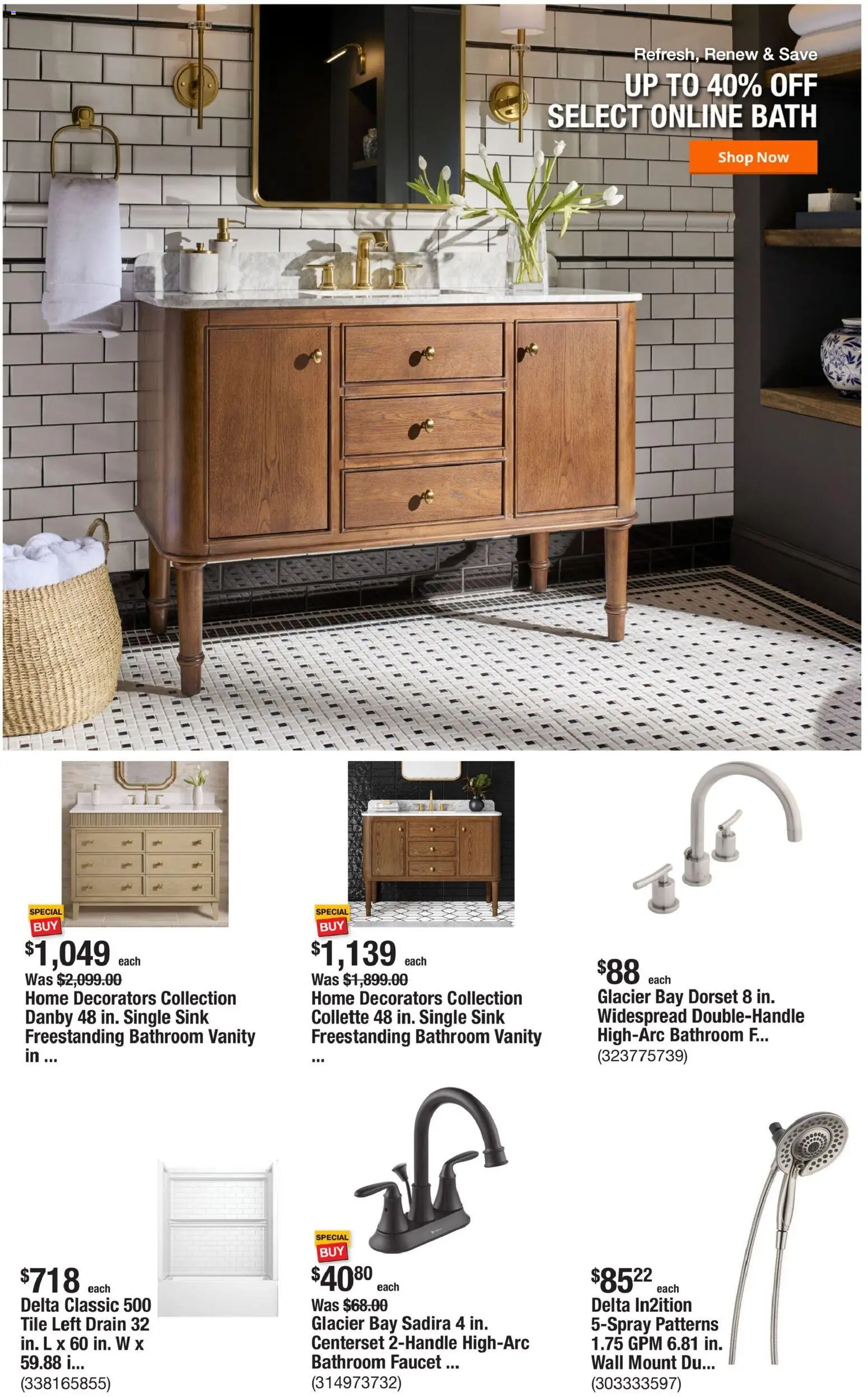 Home Depot Weekly Ad - valid from 08/20/2026 | Page: 2 | Products: Bath