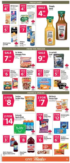 Preview of Co-op Food weekly flyer / circulaire from shop Co-op Food valid from Oct 1, 2026 | Page: 11 | Products: Cookies, Ice cream, Water, Milk