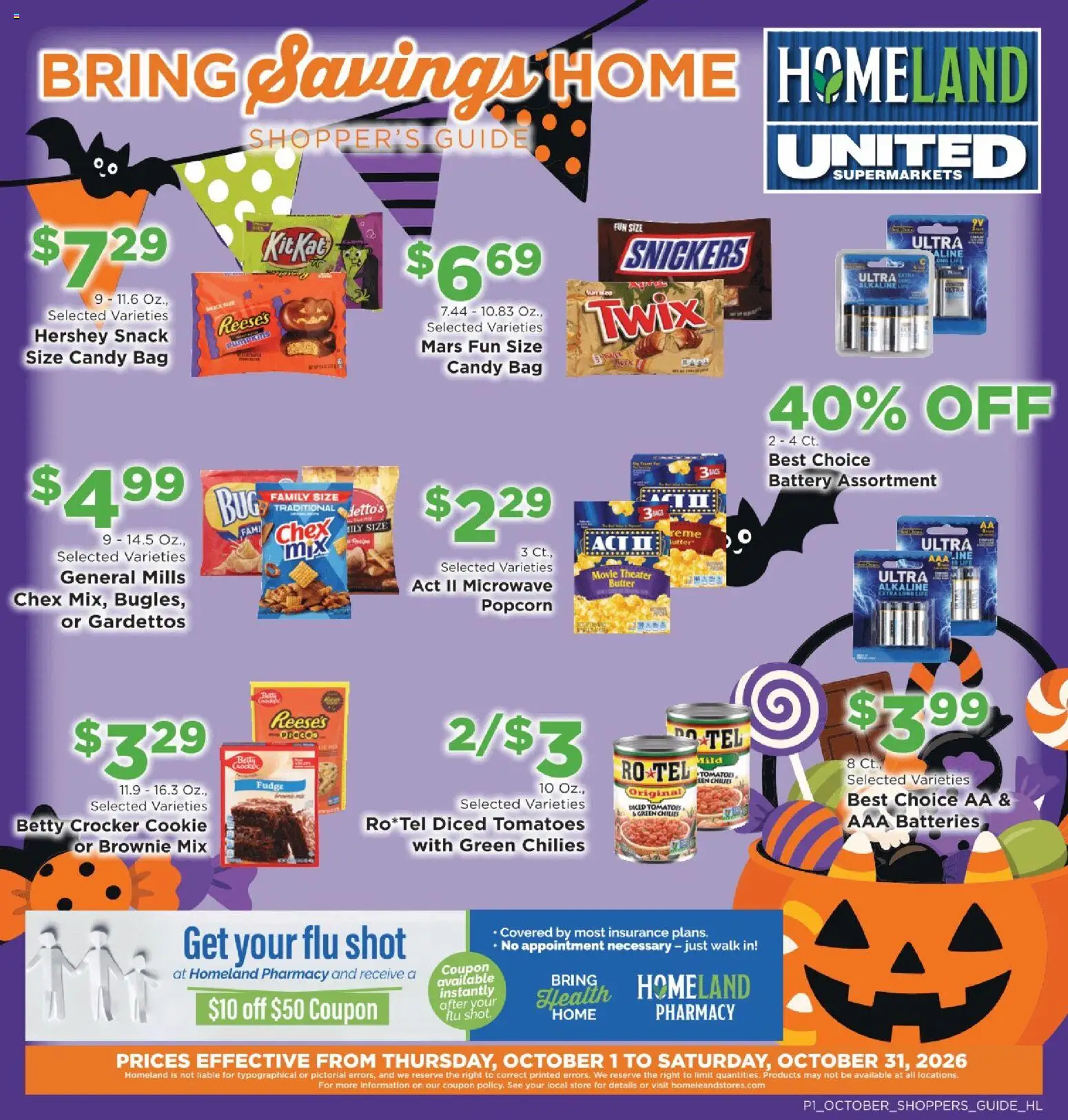 Homeland Bring Savings Home Shopper's Guide - valid from 10/01/2026 | Page: 1