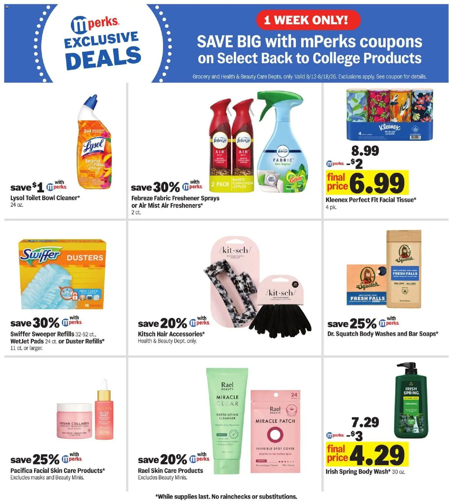 Meijer Weekly Ad - valid from 08/12/2026 | Page: 33 | Products: Apples, Pads, Cream