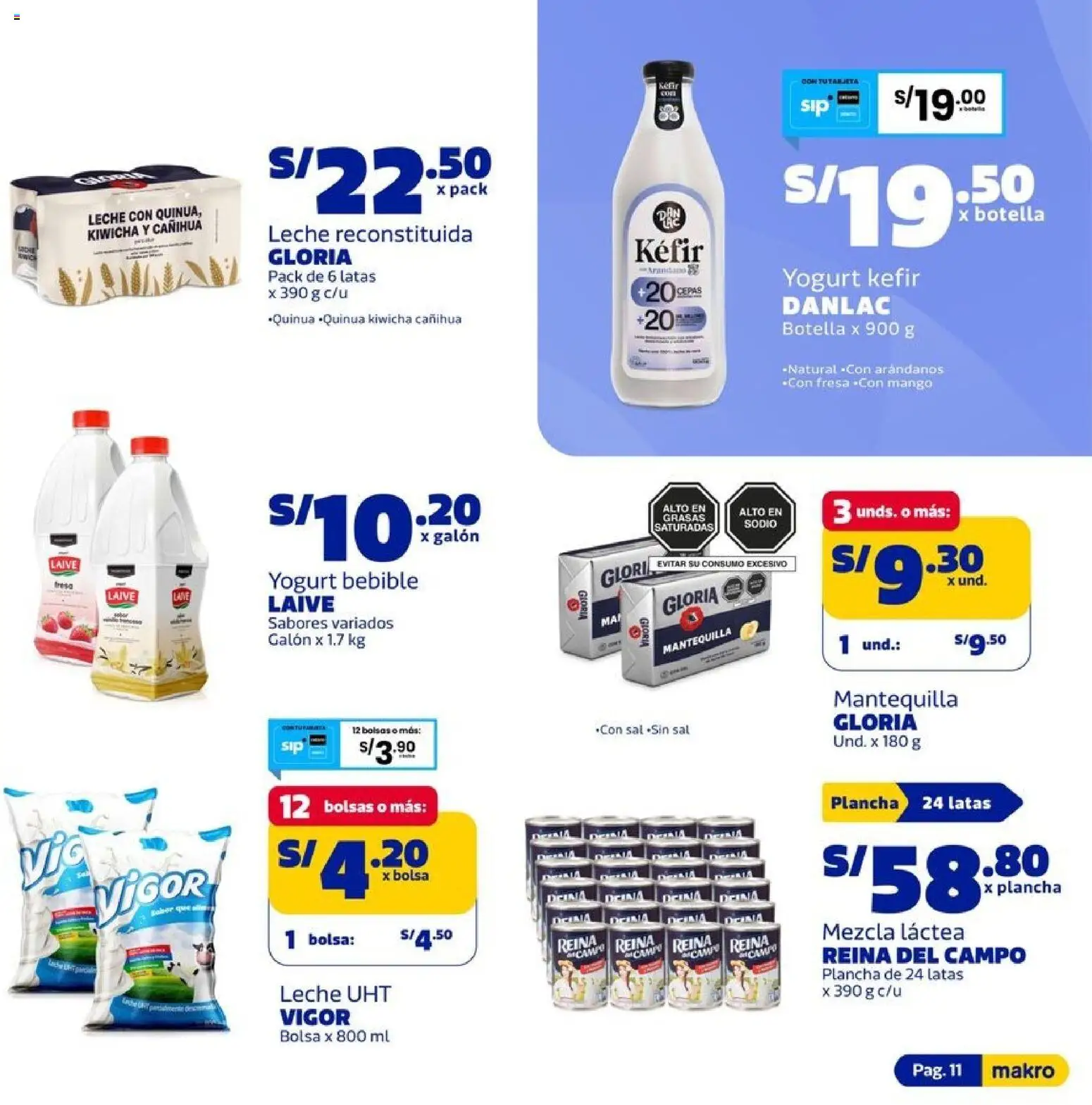 Catálogo Makro válido desde 24/09/2026 | Página: 11 | Productos: Mango, Sal, Leche, Bolsa