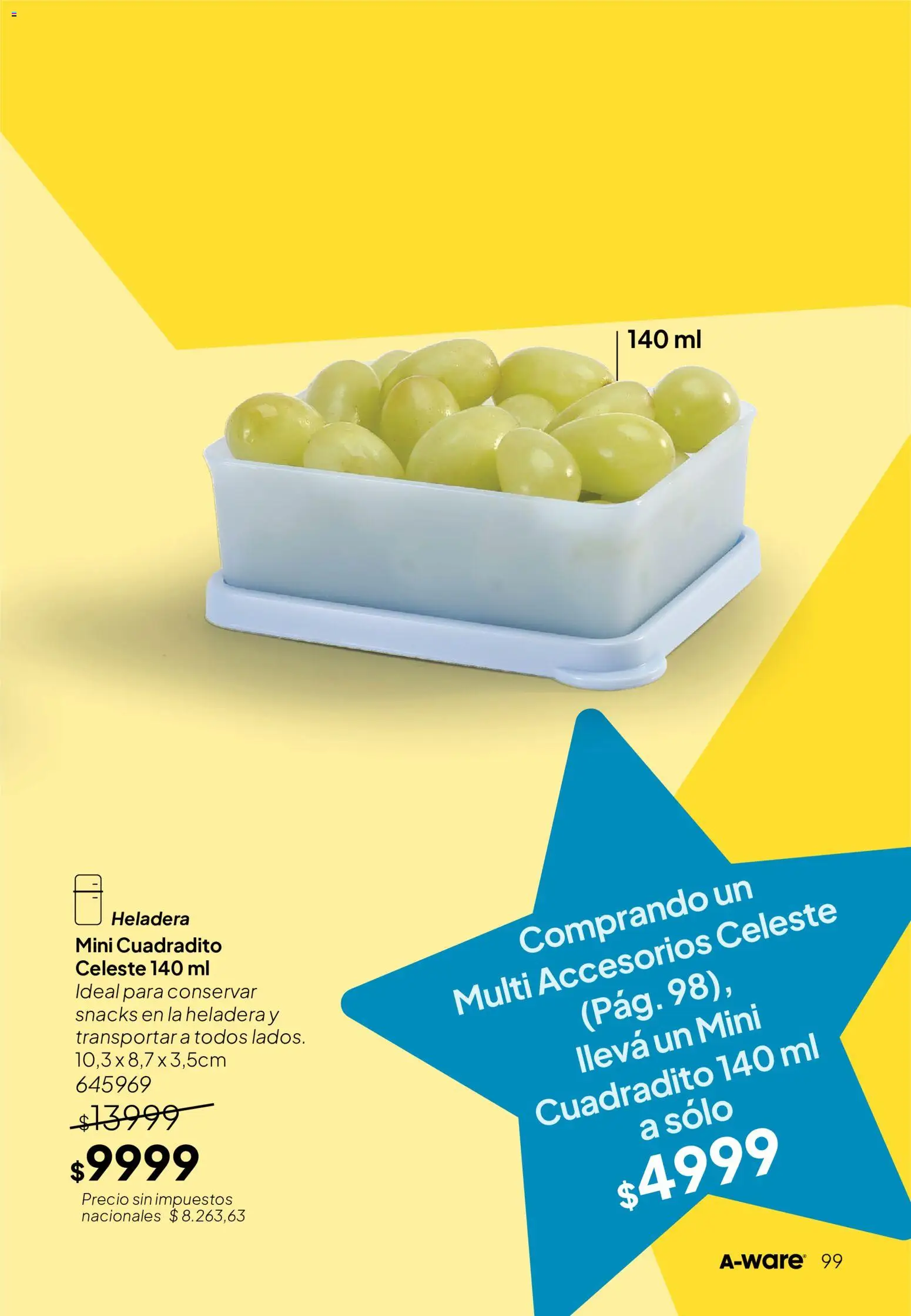 Tupperware Folleto │ válido desde el 01/09/2026 | Página: 100 | Productos: Heladera, Snacks