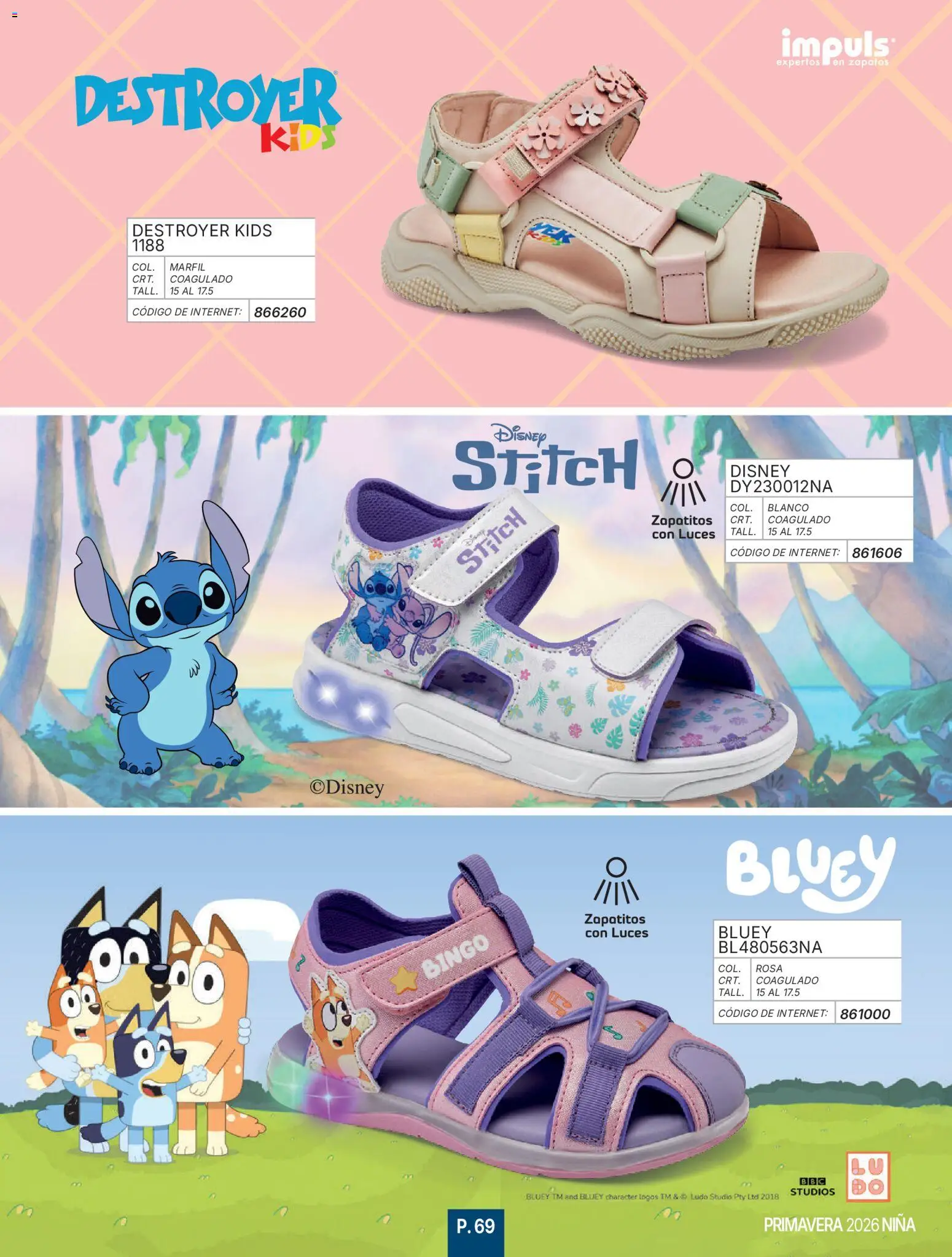 Nuevas ofertas de Impuls válidas en toda la República Mexicana desde el 01/01/2026. ¡Encuentra las mejores ofertas en Impuls catálogo Niña! | Página: 71 | Productos: Zapatos