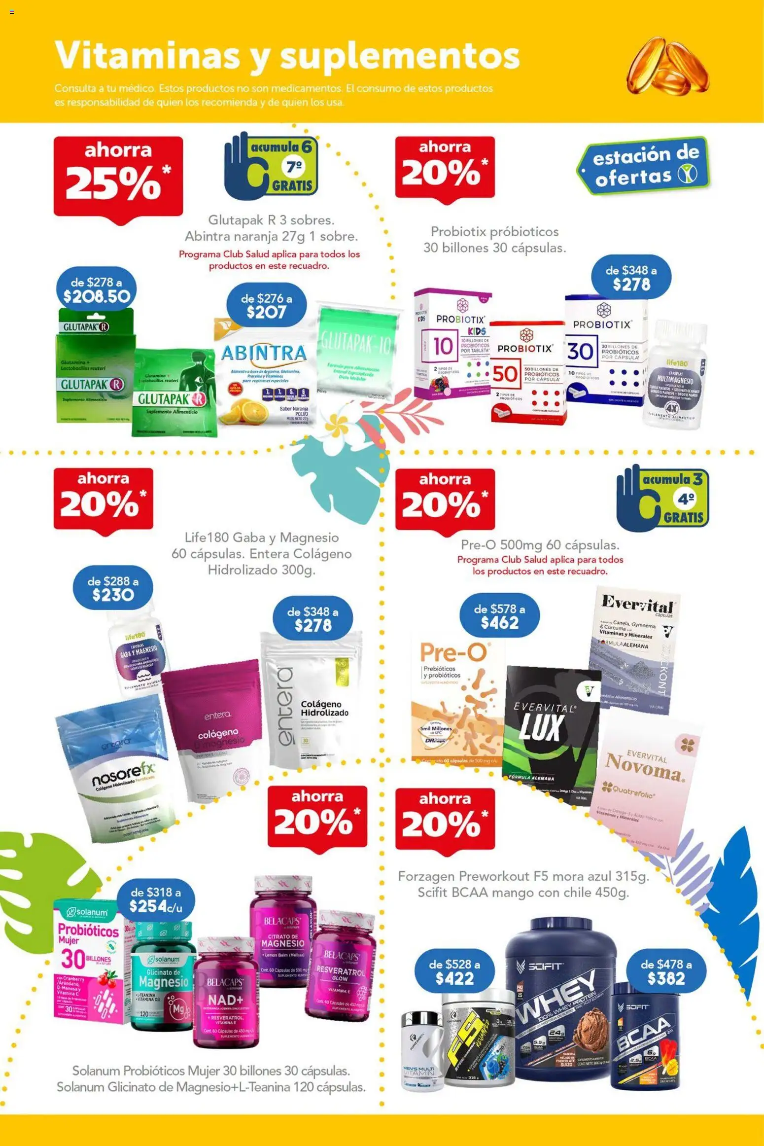 Nuevas ofertas de Farmacia San Pablo válidas en toda la República Mexicana desde el 19/07/2026. ¡Encuentra las mejores ofertas en Farmacia San Pablo catálogo! | Página: 8 | Productos: Mango, Vitaminas, Cúrcuma, Polvo