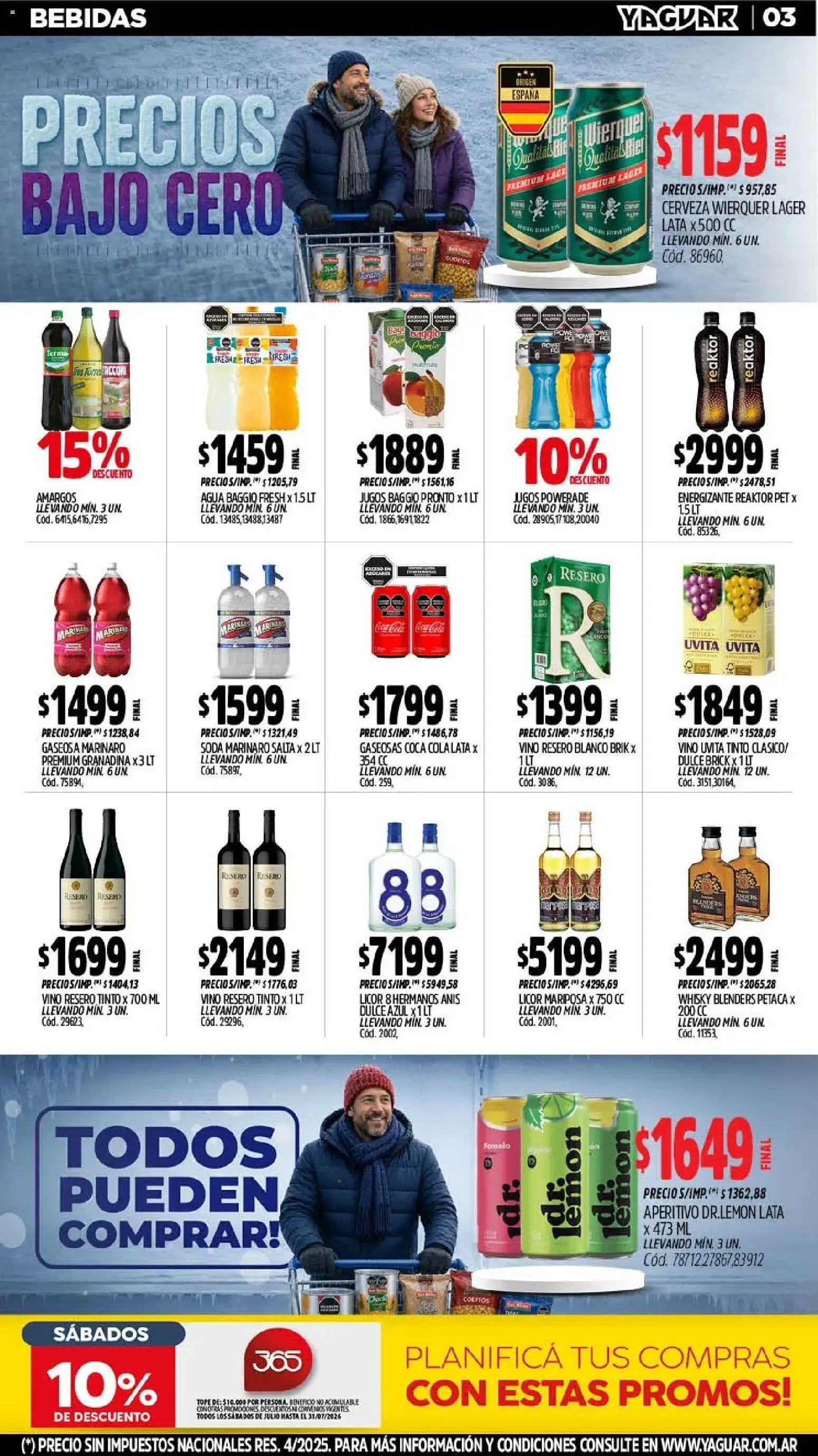 Yaguar - Oferta Semanal Salta │ válido desde el 20/07/2026 | Página: 5 | Productos: Whisky, Gaseosa, Pomelo, Vino