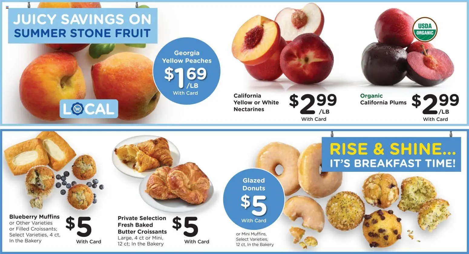 Kroger Weekly Ad - valid from 07/29/2026 | Page: 11 | Products: Bakery, Peaches, Butter, Croissants