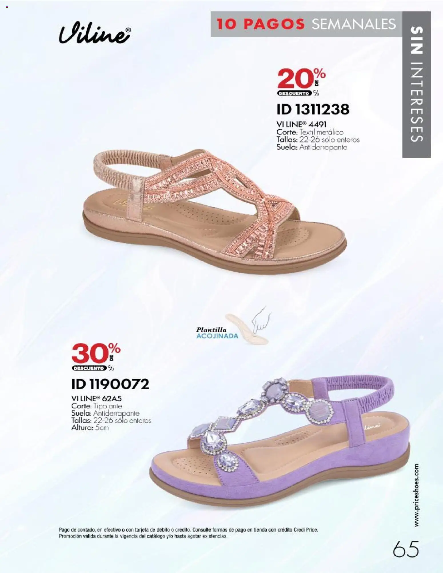 Nuevas ofertas de Price Shoes válidas en toda la República Mexicana desde el 28/10/2026. ¡Encuentra las mejores ofertas en Price Shoes catálogo 10 pagos sin intereses! | Página: 65