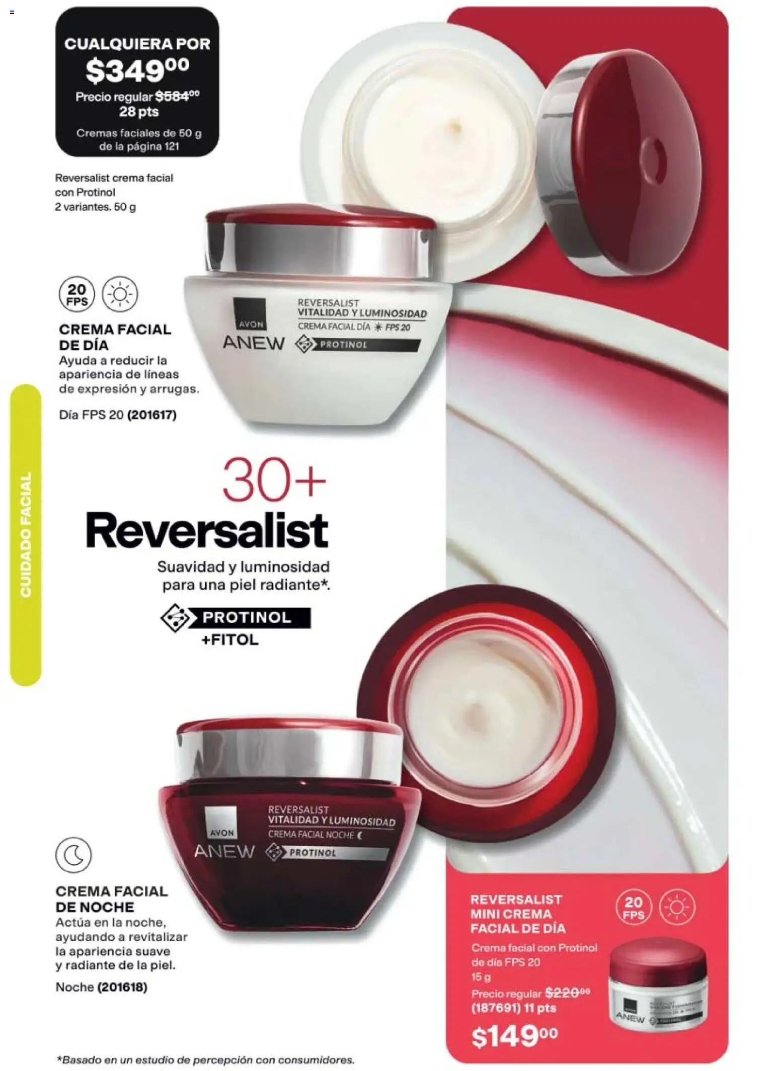 Nuevas ofertas de AVON válidas en toda la República Mexicana desde el 21/08/2026. ¡Encuentra las mejores ofertas en AVON campaña 13 2026! | Página: 118 | Productos: Crema, Crema facial, Radiante