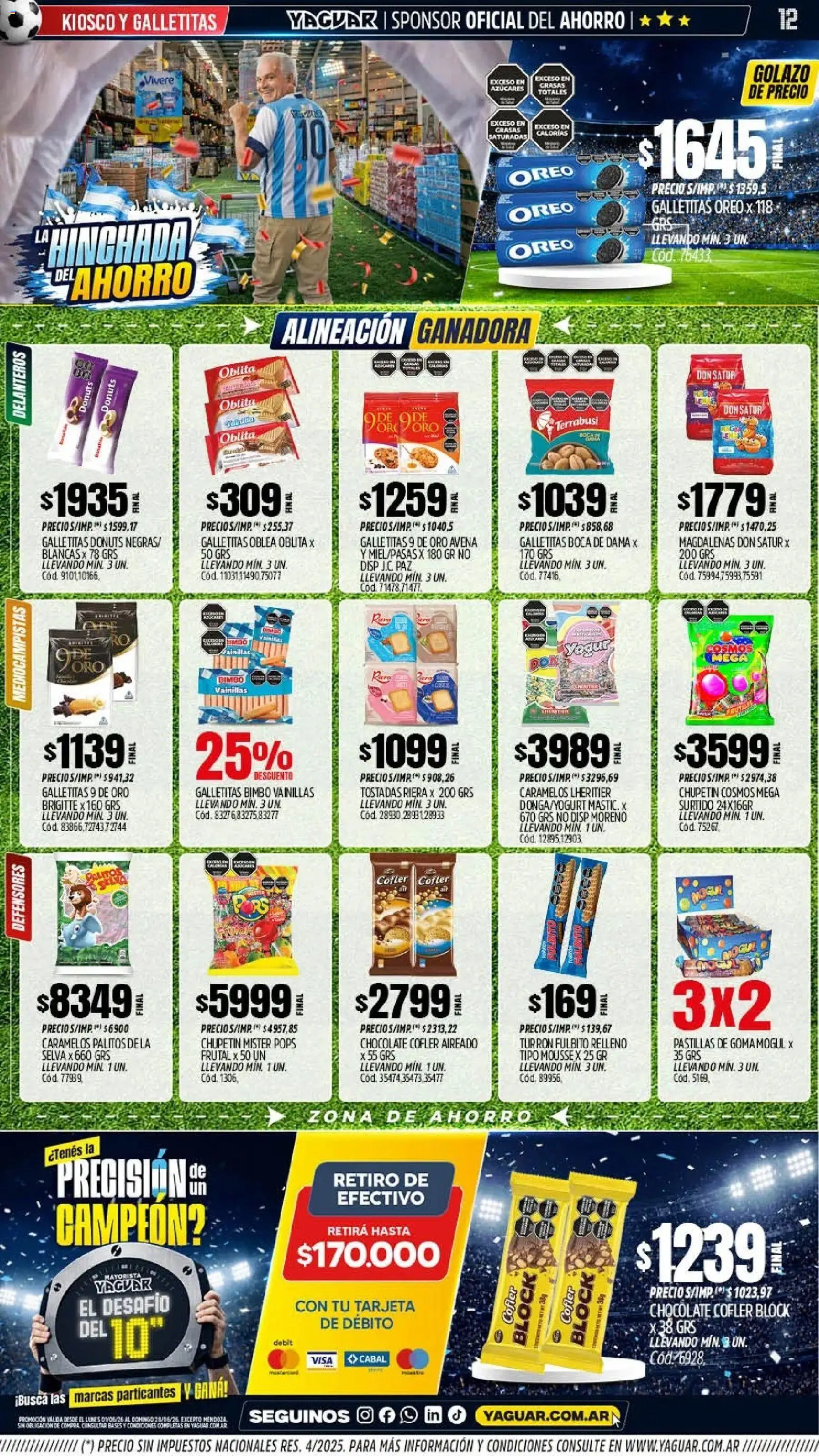 Yaguar - Oferta Semanal Mar del Plata │ válido desde el 01.06.2026 | Página: 11 | Productos: Galletitas, Avena, Mousse, Chocolate