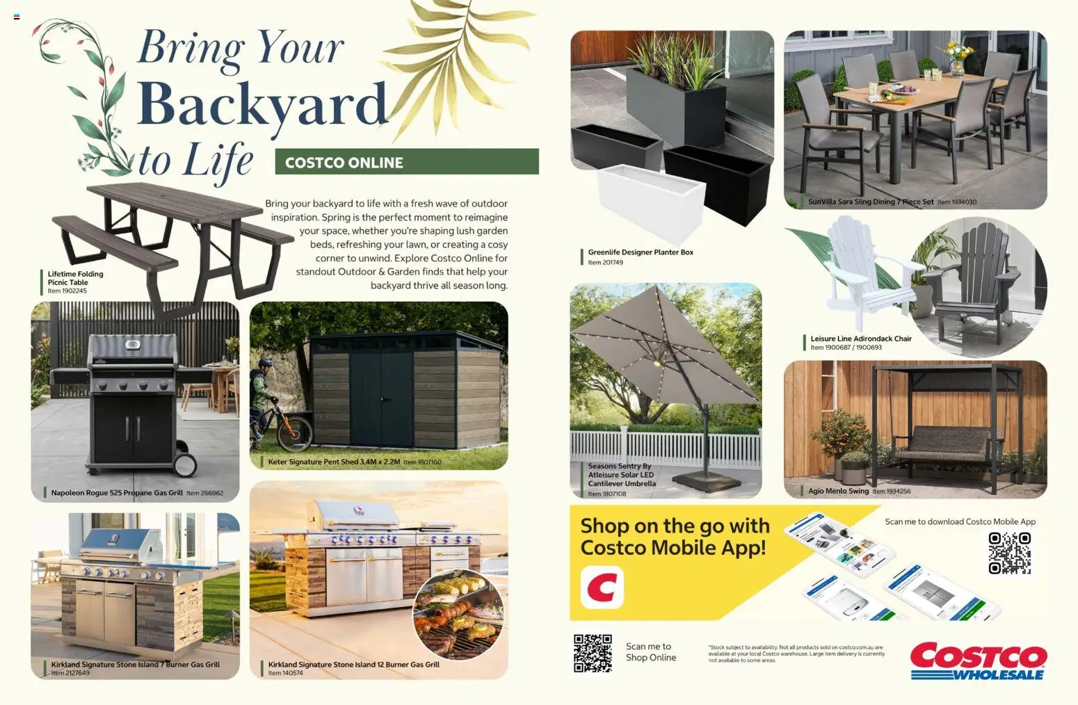 Costco catalogue - valid from 01/09/2026 | Page: 2 | Products: Table, Chair, Shed, Grill