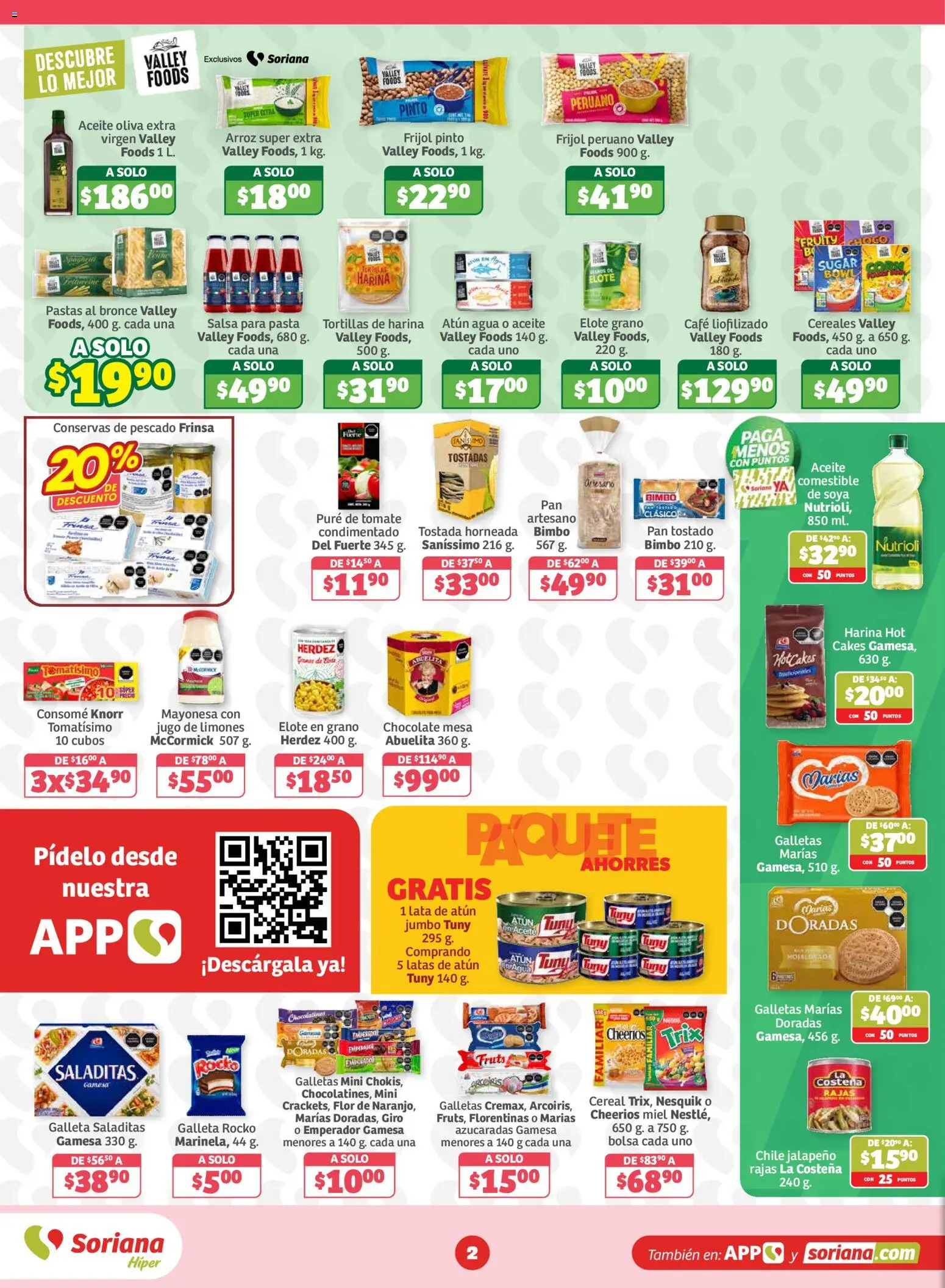 Nuevas ofertas de Soriana válidas en toda la República Mexicana desde el 23/10/2026. ¡Encuentra las mejores ofertas en Soriana folleto! | Página: 2