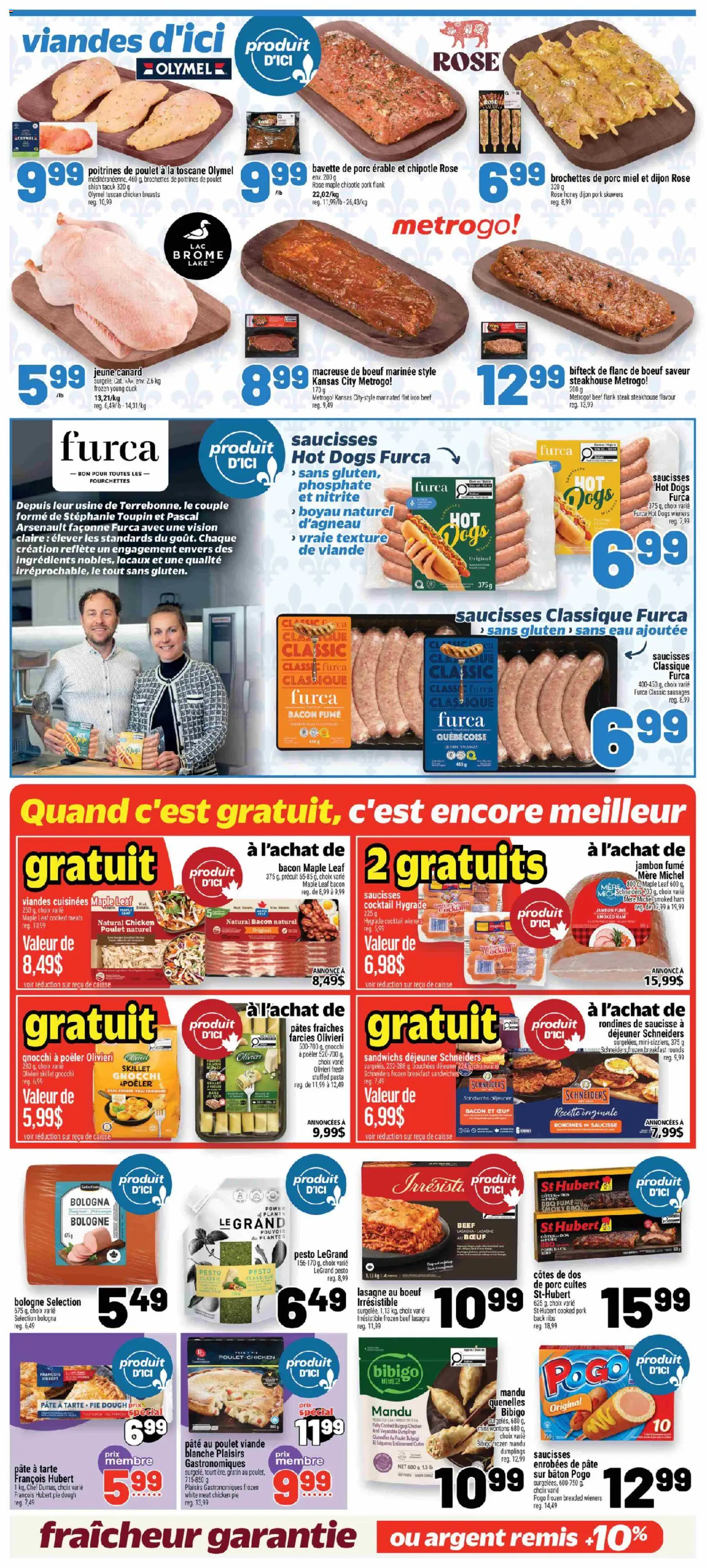 Metro flyer valid from Oct 1, 2026 | Page: 11 | Products: Chicken breasts, Legumes, Ingredients, Pork