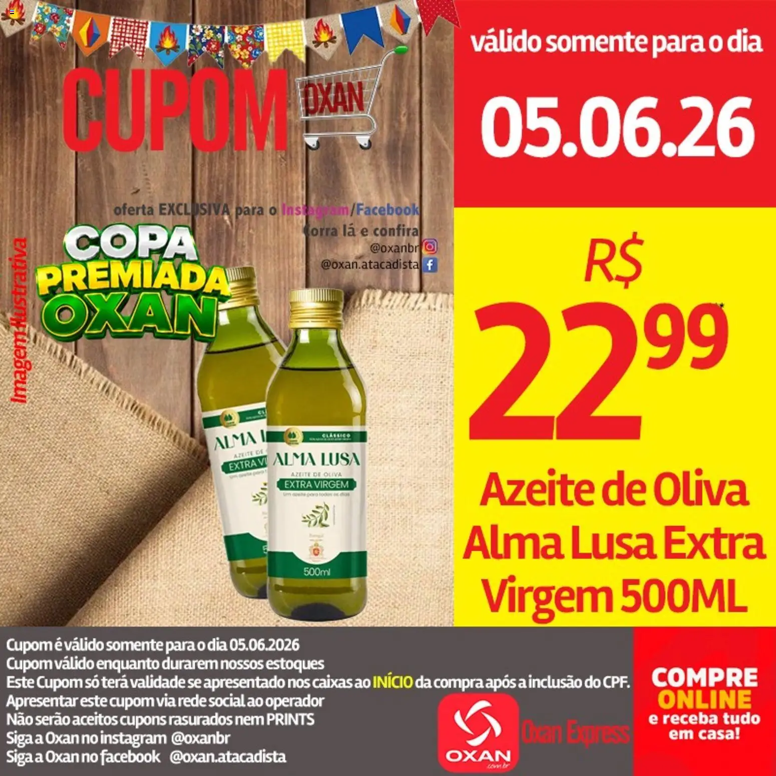 Oxan Atacadista Folheto - válido de 05.06.2026 | Página: 7 | Produtos: Copa, Azeite