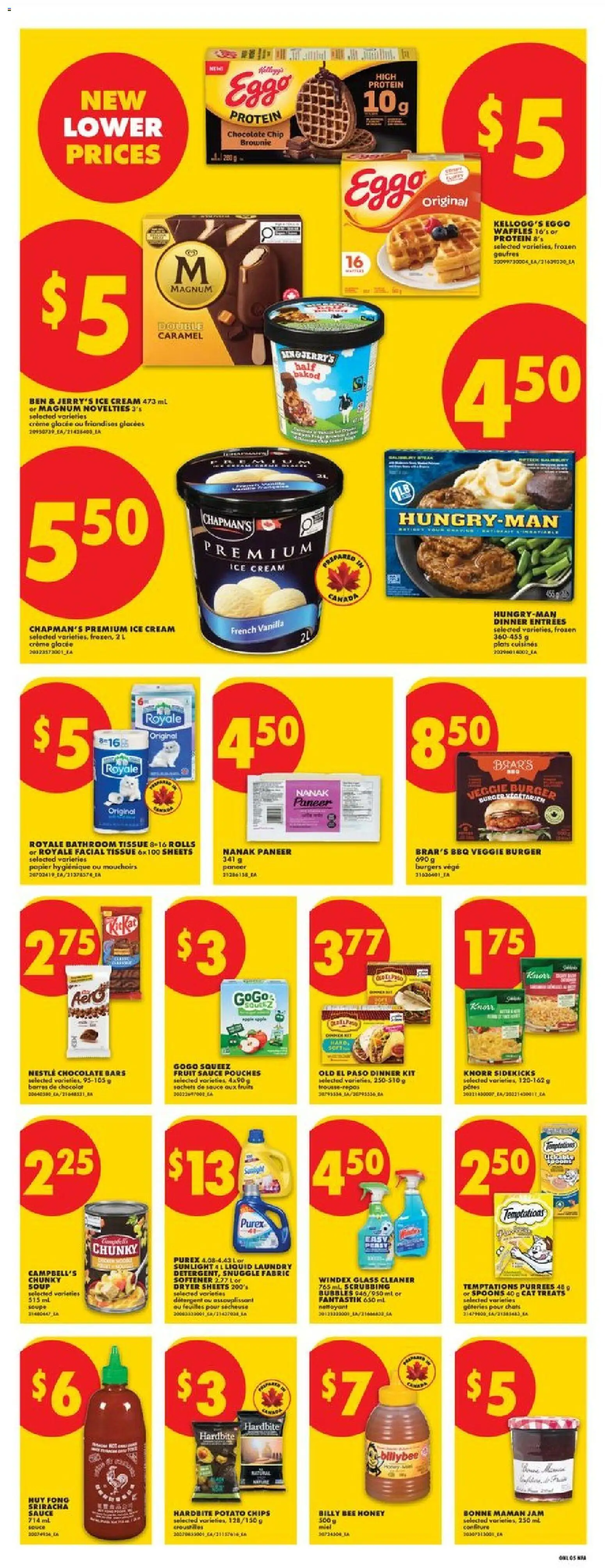 No Frills flyer valid from 16.04.2026 | Page: 13 | Products: Pasta, Dryer, Fabric softener, Chocolate