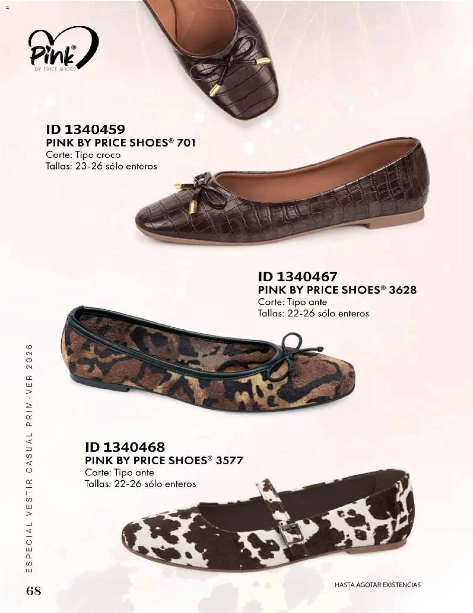 Nuevas ofertas de Price Shoes válidas en toda la República Mexicana desde el 09.05.2026. ¡Encuentra las mejores ofertas en Price Shoes catálogo Especial Vestir! | Página: 68