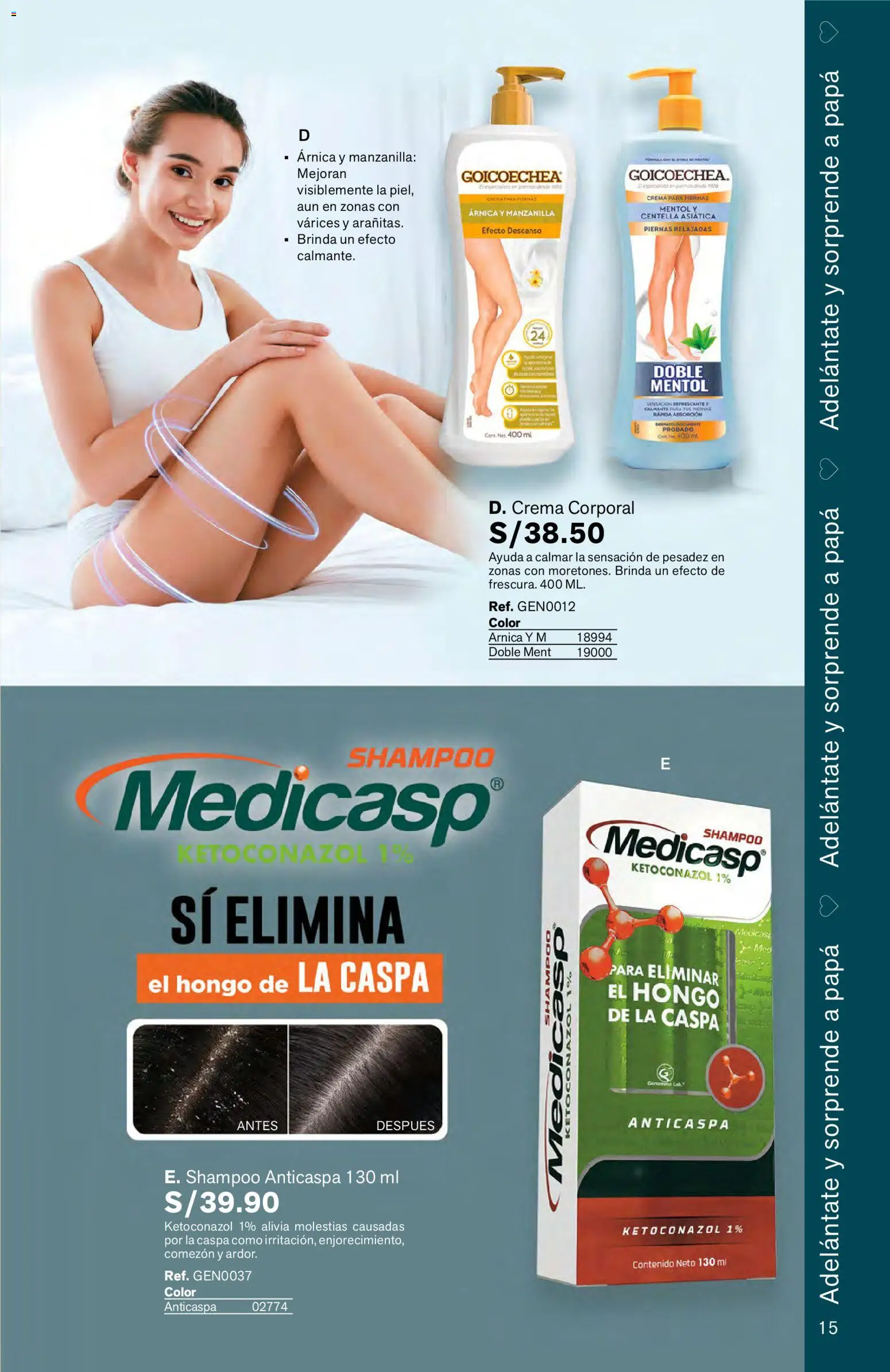 Catálogo Leonisa válido desde 04.06.2026 | Página: 15 | Productos: Shampoo, Crema