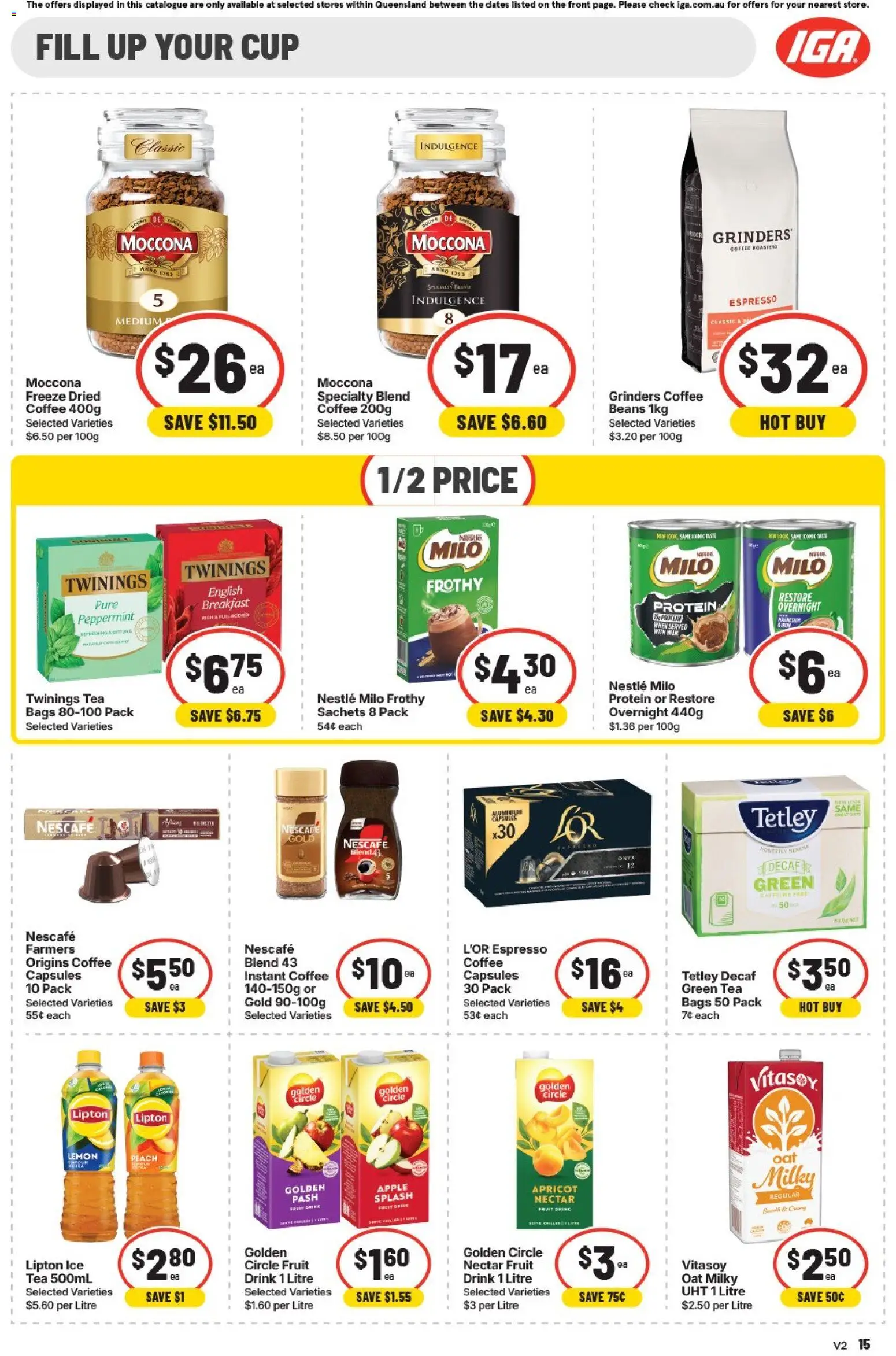 IGA catalogue - valid from 25/08/2026 | Page: 20 | Products: Capsules, Green tea, Ice, Instant coffee