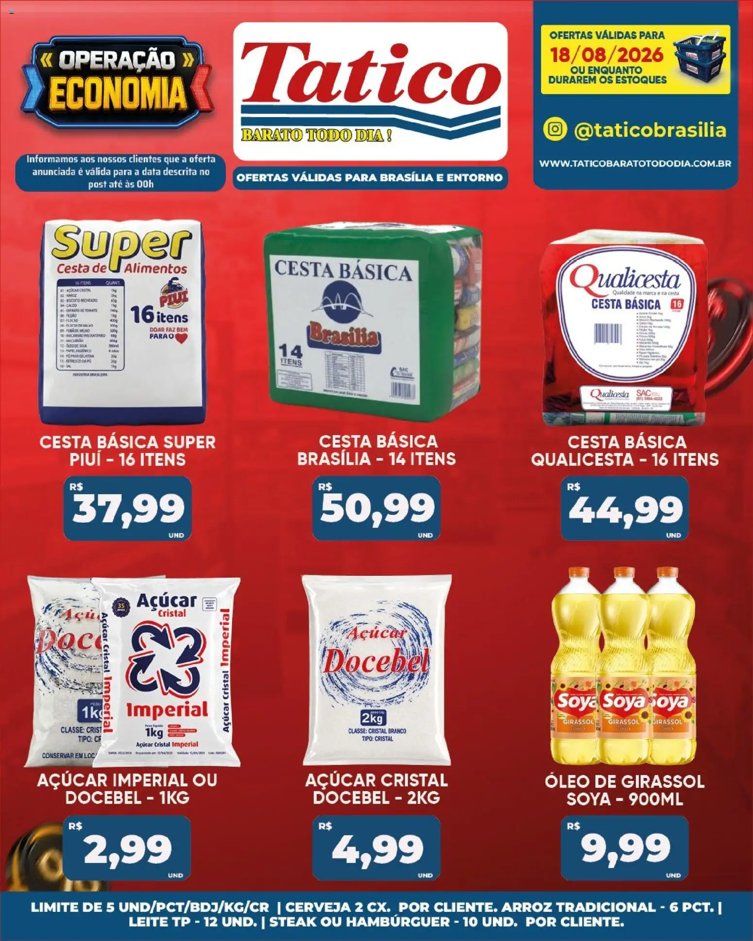 Tatico Folheto - válido de 19/08/2026 | Página: 35 | Produtos: Pó, Leite, Açúcar, Gelatina