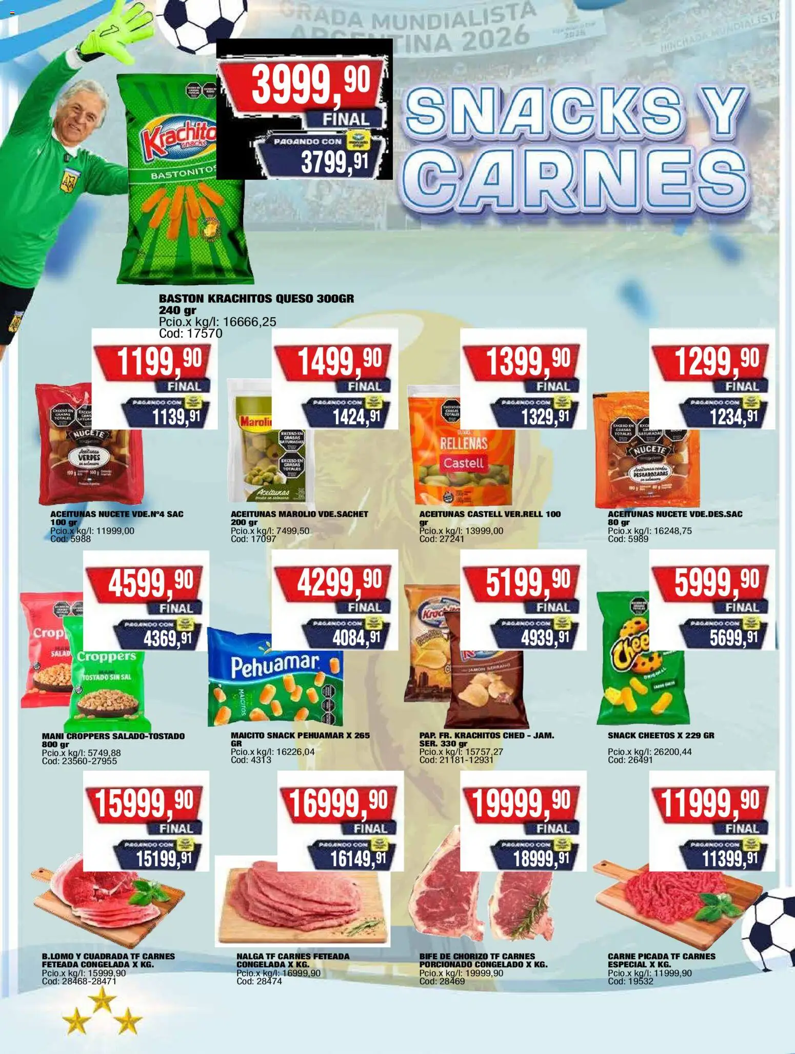 Maxiconsumo ofertas │ válido desde el 20/07/2026 | Página: 16 | Productos: Aceitunas, Mani, Queso, Chorizo
