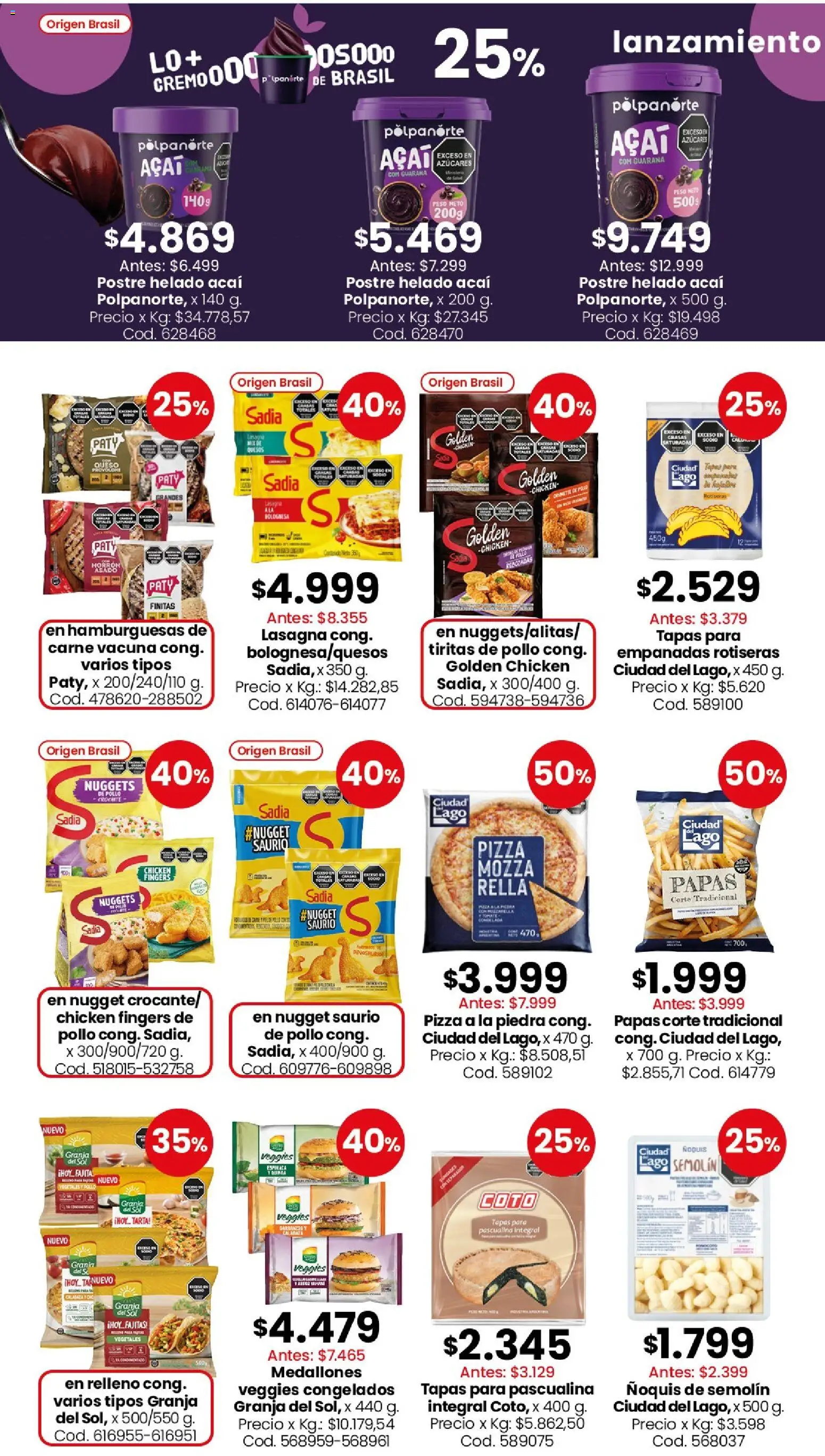 Coto - Ofertas │ válido desde el 24/08/2026 | Página: 7 | Productos: Garbanzos, Queso, Ñoquis, Espinaca
