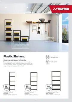 Preview of Stratco catalogue Storage - valid from 10/08/2026 | Page: 11 | Products: Shelf, Domestic, Weight