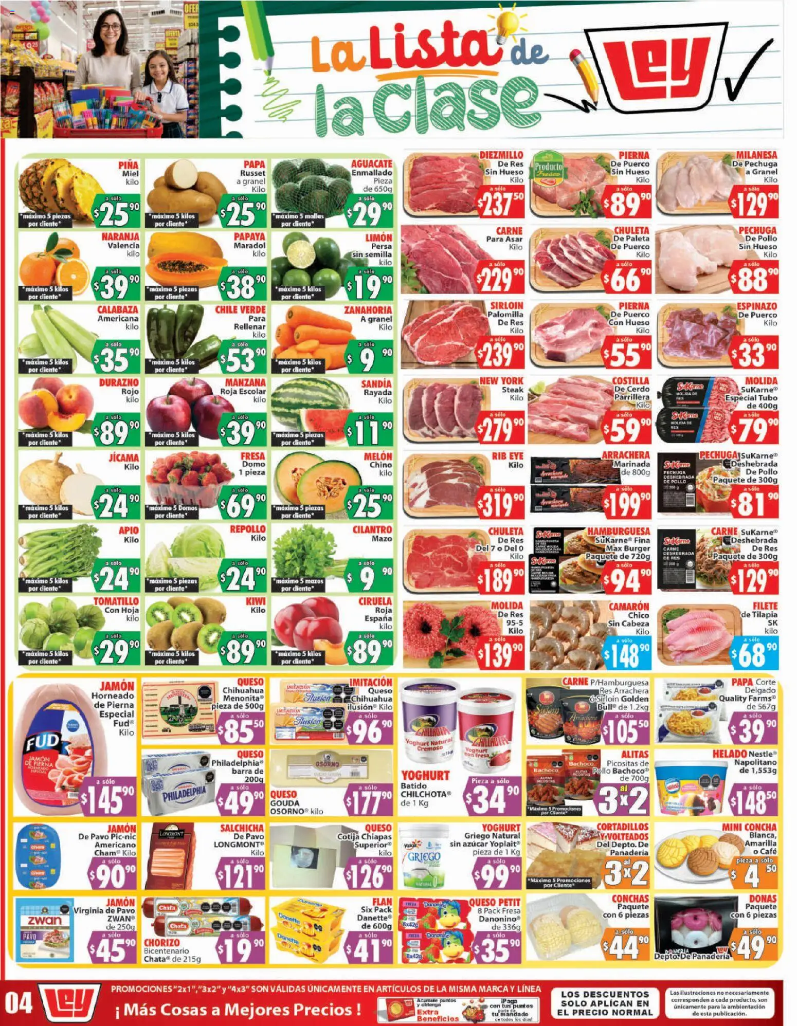 Nuevas ofertas de Casa Ley válidas en toda la República Mexicana desde el 13/08/2026. ¡Encuentra las mejores ofertas en Casa Ley folleto Autoservicio! | Página: 1 | Productos: Pollo, Steak, Kiwi, Helado