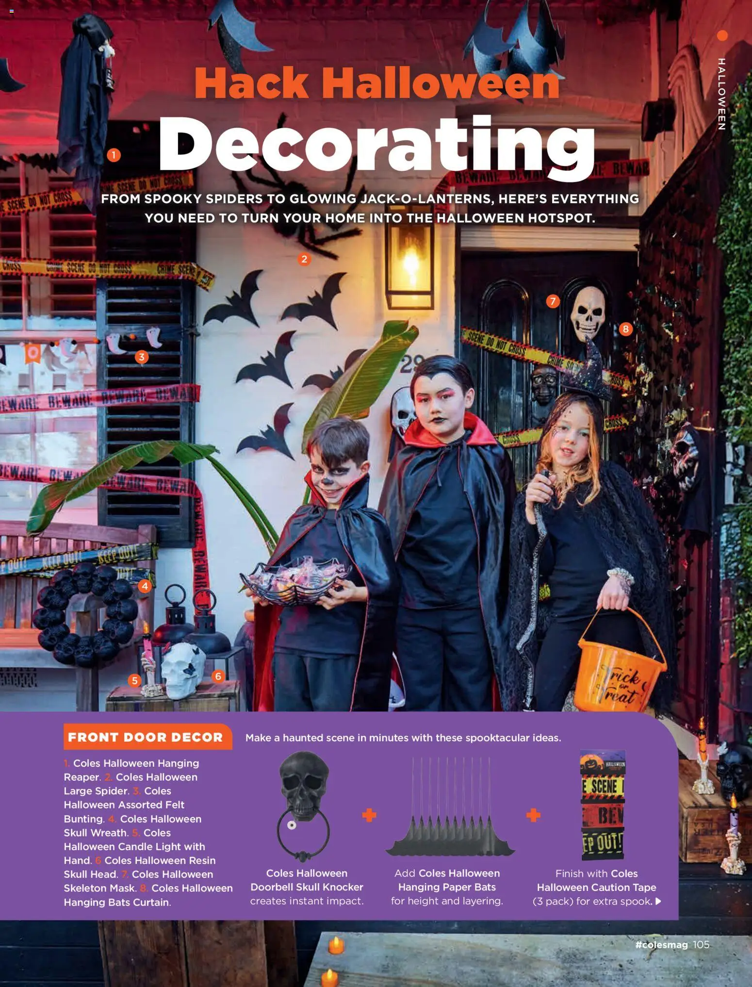 Coles catalogue - valid from 01/10/2026 | Page: 105 | Products: Curtain, Decor, Door, Light