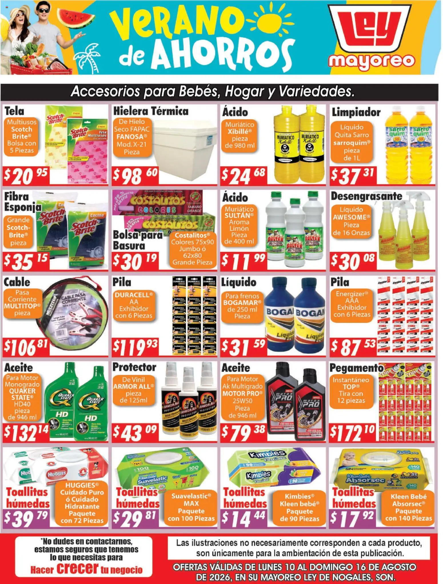 Nuevas ofertas de Casa Ley válidas en toda la República Mexicana desde el 10/08/2026. ¡Encuentra las mejores ofertas en Casa Ley folleto Nogales! | Página: 3 | Productos: Limón, Pegamento, Limpiador, Desengrasante
