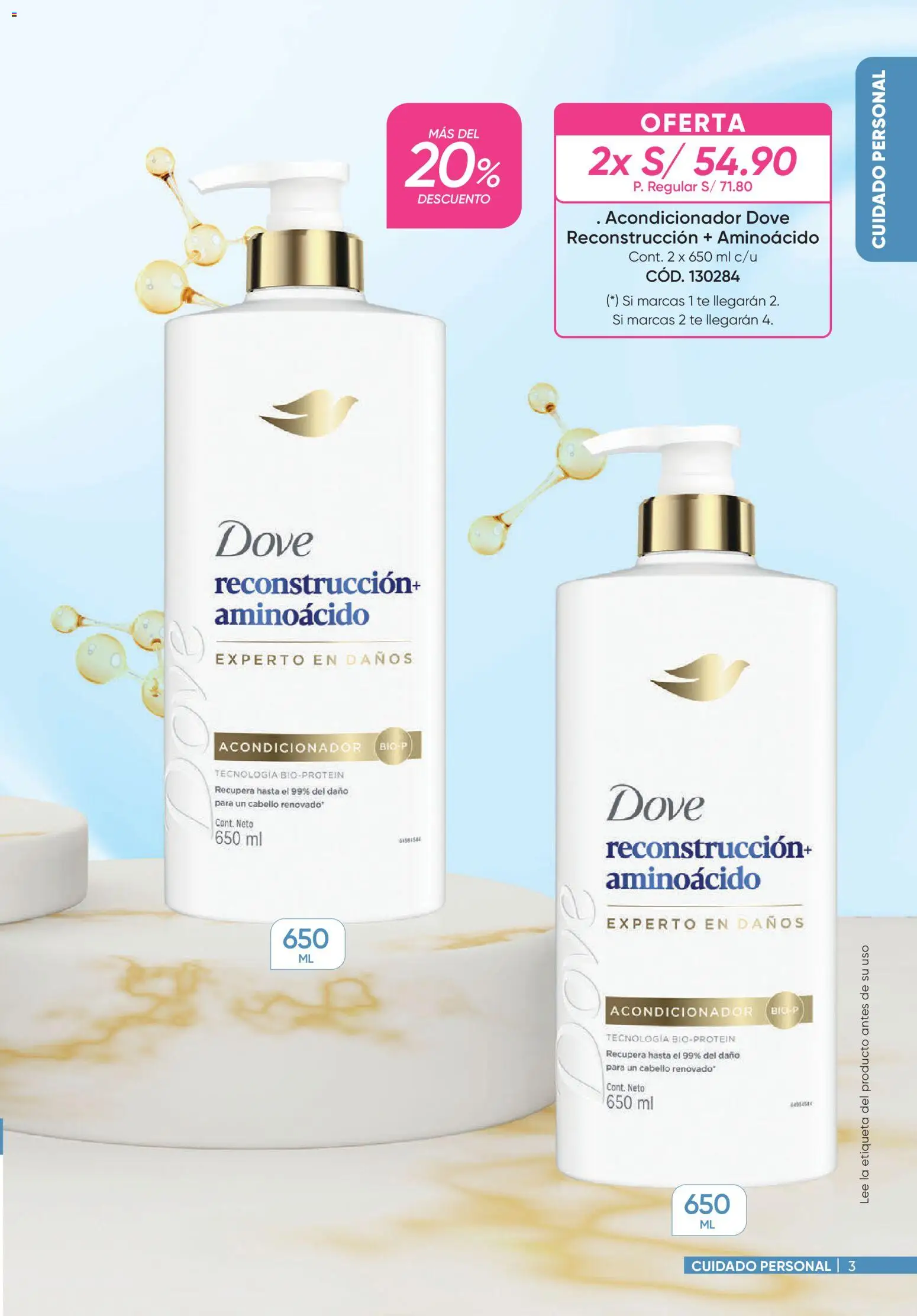 Catálogo Azzorti válido desde 31/08/2026 | Página: 3 | Productos: Acondicionador, Té
