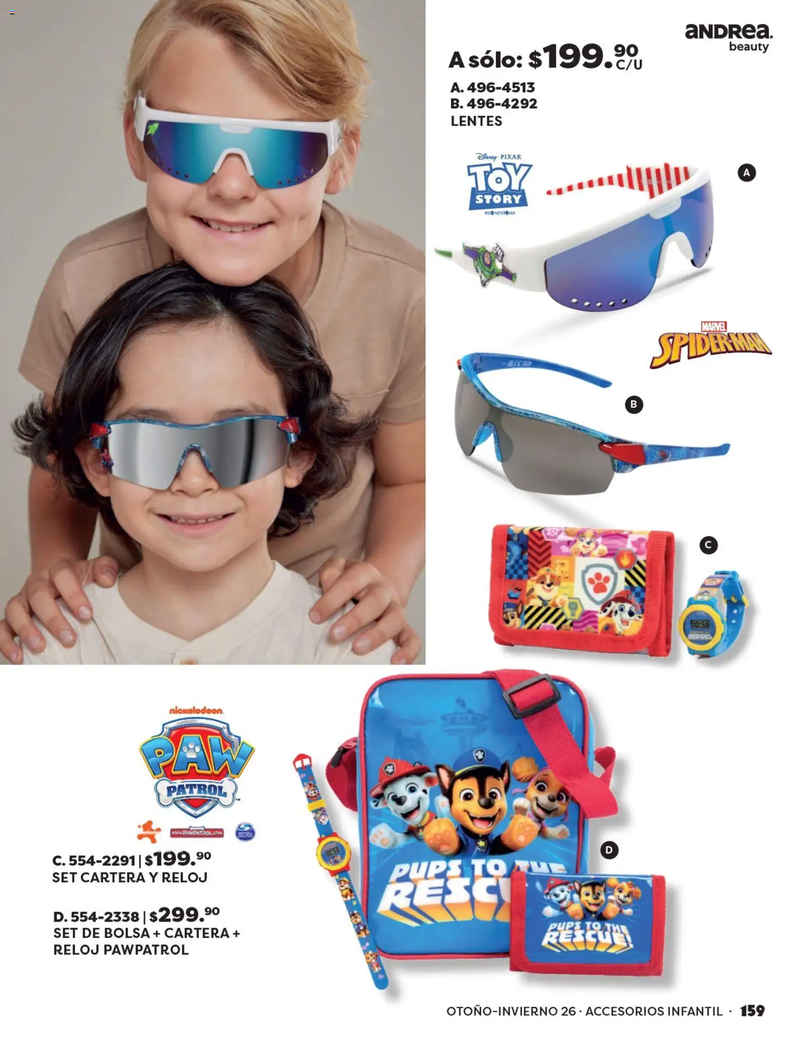 Nuevas ofertas de Andrea válidas en toda la República Mexicana desde el 23/08/2026. ¡Encuentra las mejores ofertas en Andrea catálogo Beauty! | Página: 159 | Productos: Lentes, Bolsa, Reloj