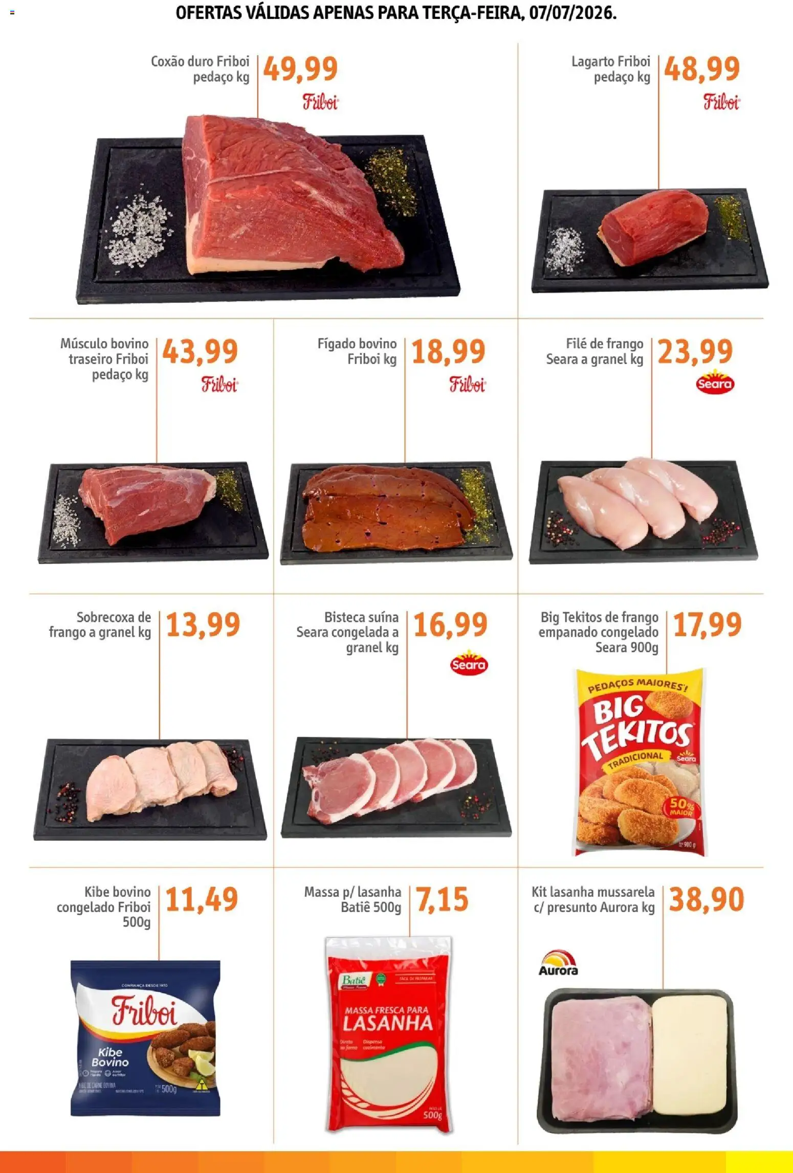 Sonda Folheto - válido de 07/07/2026 | Página: 2 | Produtos: Forno, Filé de frango, Presunto, Frango