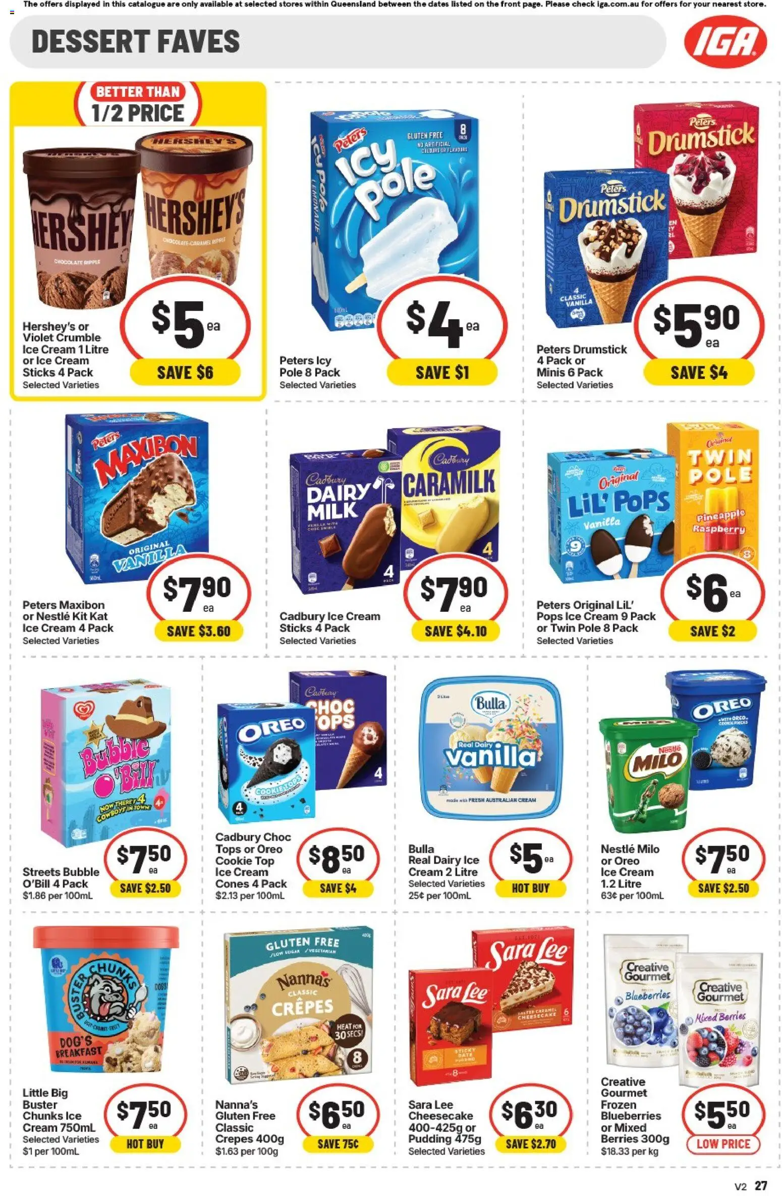 IGA catalogue - valid from 02/08/2026 | Page: 30 | Products: Dessert, Pudding, Blueberries, Raspberry