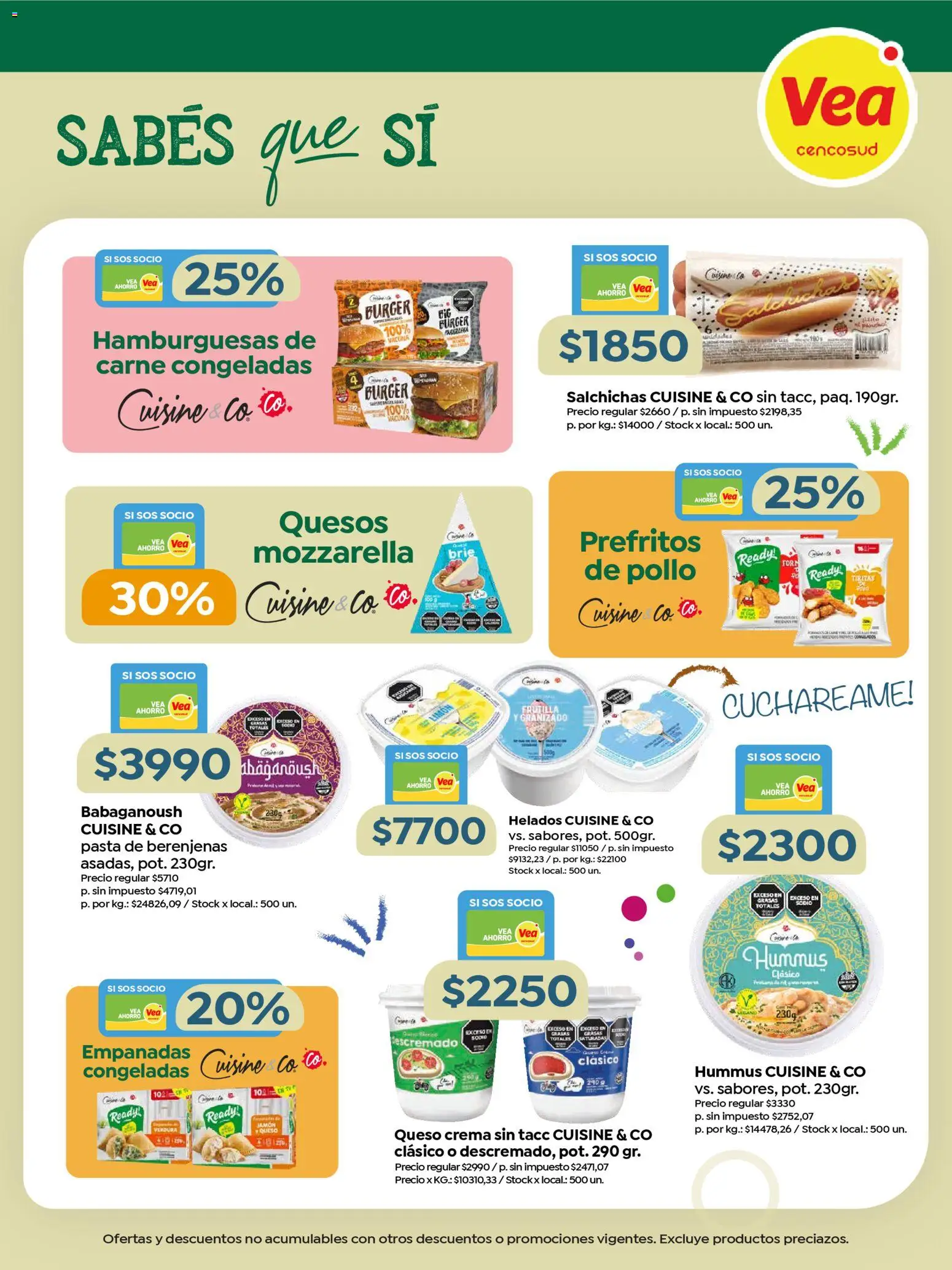 Vea - Especial Marcas Propias │ válido desde el 10.03.2026 | Página: 5 | Productos: Queso, Jamón, Pasta, Crema