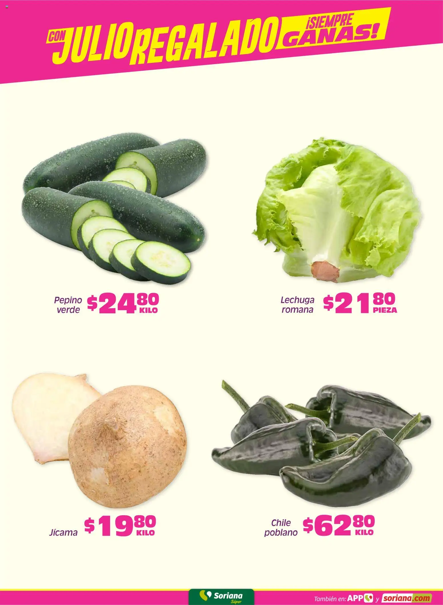 Nuevas ofertas de Soriana válidas en toda la República Mexicana desde el 05.06.2026. ¡Encuentra las mejores ofertas en Soriana Fin de Semana Súper: Chih, Delicias, Dur y Coah (excepto Saltillo)! | Página: 3 | Productos: Lechuga