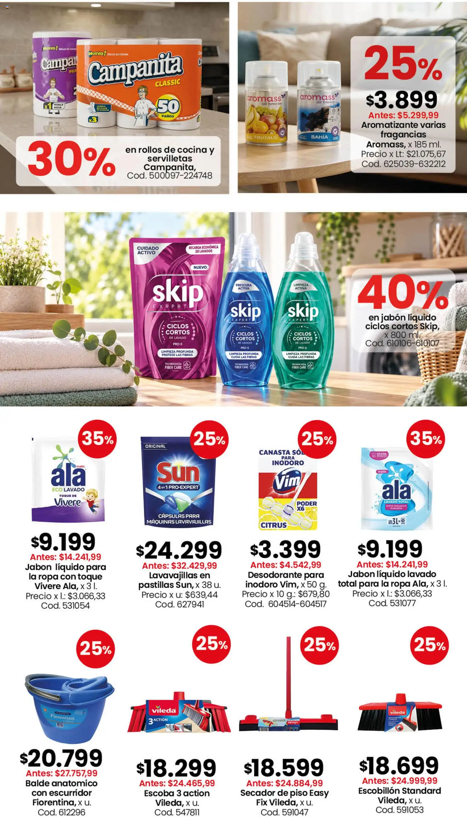 Coto - Perfumería y limpieza │ válido desde el 28/09/2026 | Página: 5 | Productos: Cocina, Inodoro, Jabón líquido, Rollos de cocina
